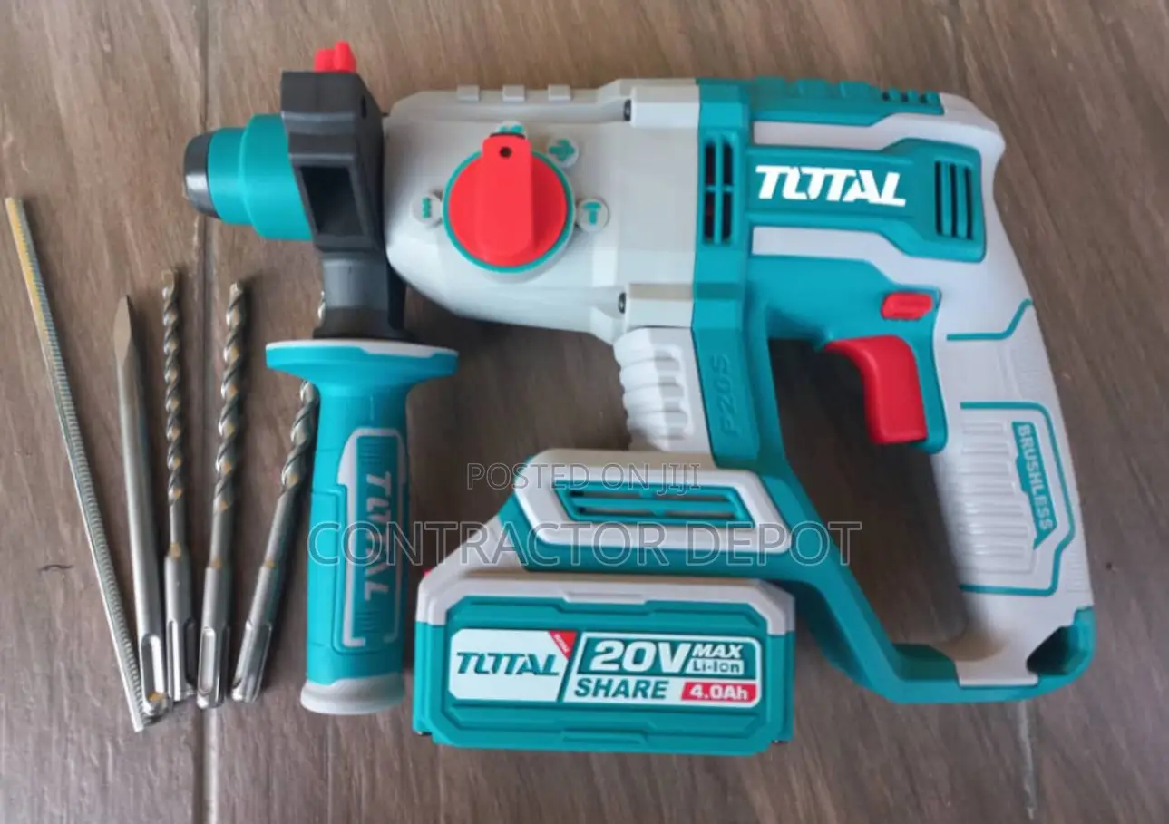 Total Li-Ion 20v Rotary Hammer (With Battery Charger