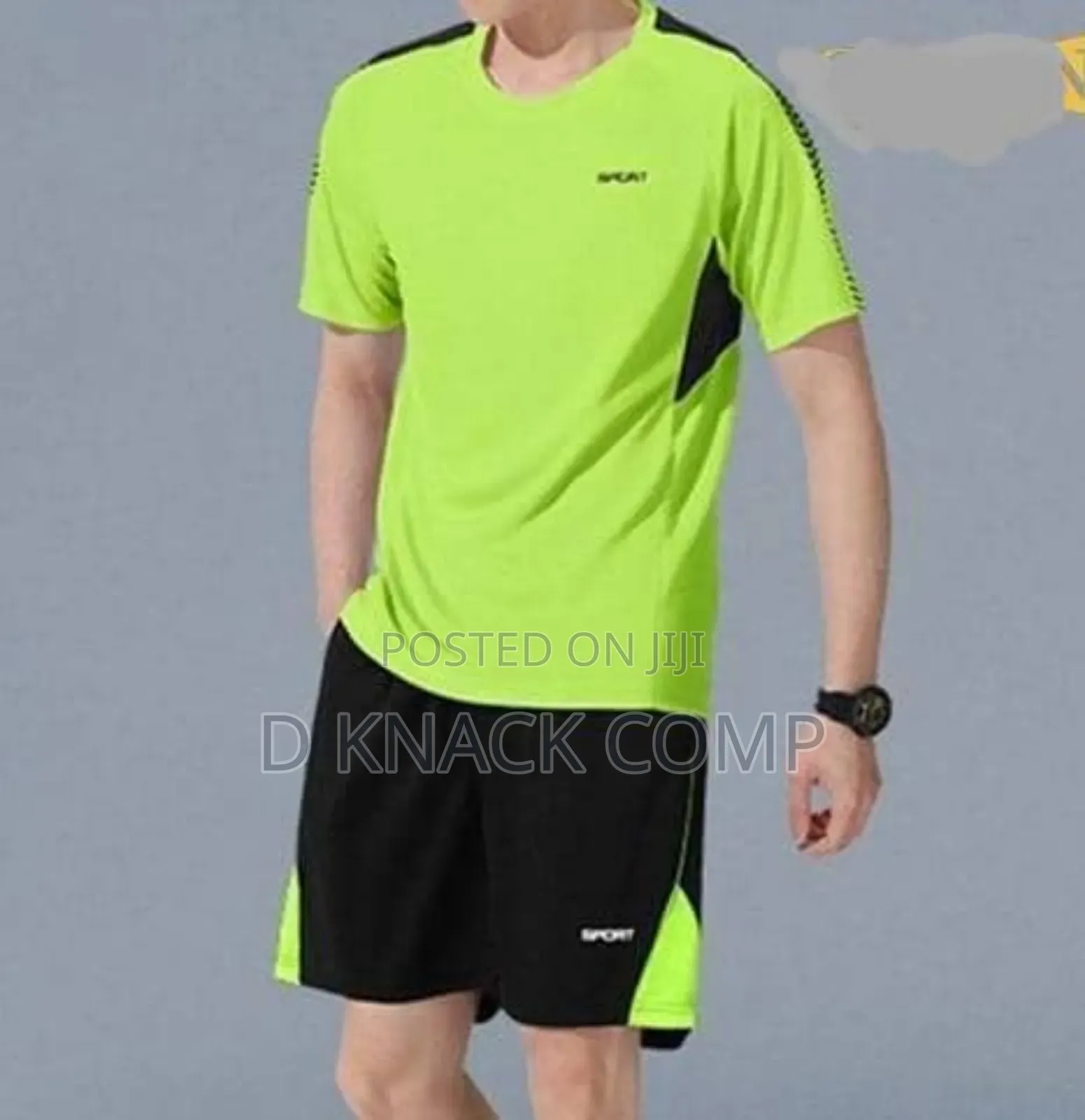 Sportswear T-shirt Shorts Set - Green