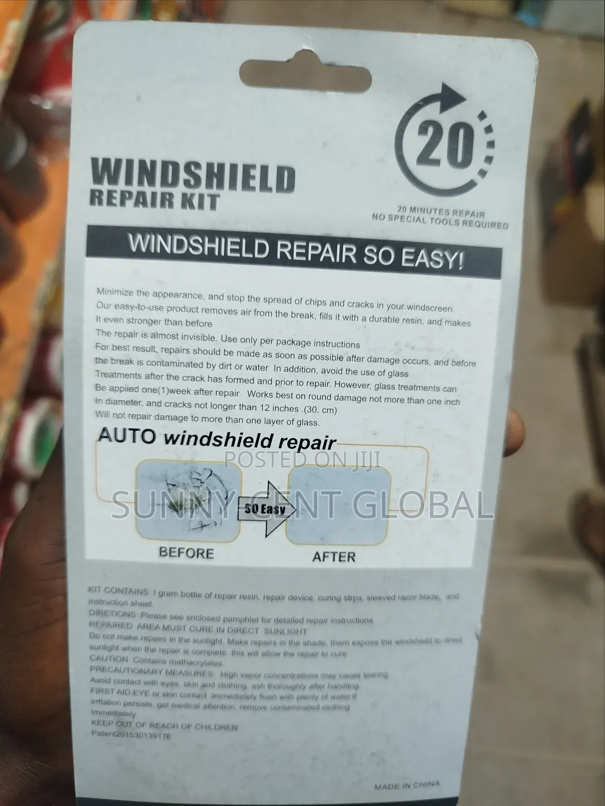 Windshield Repair Kit And