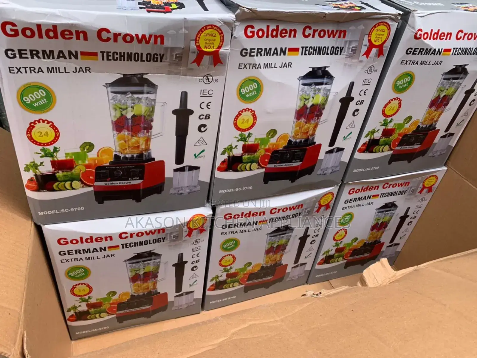 Golden Crown High Quality 2.5l Commercial Blender 9000w