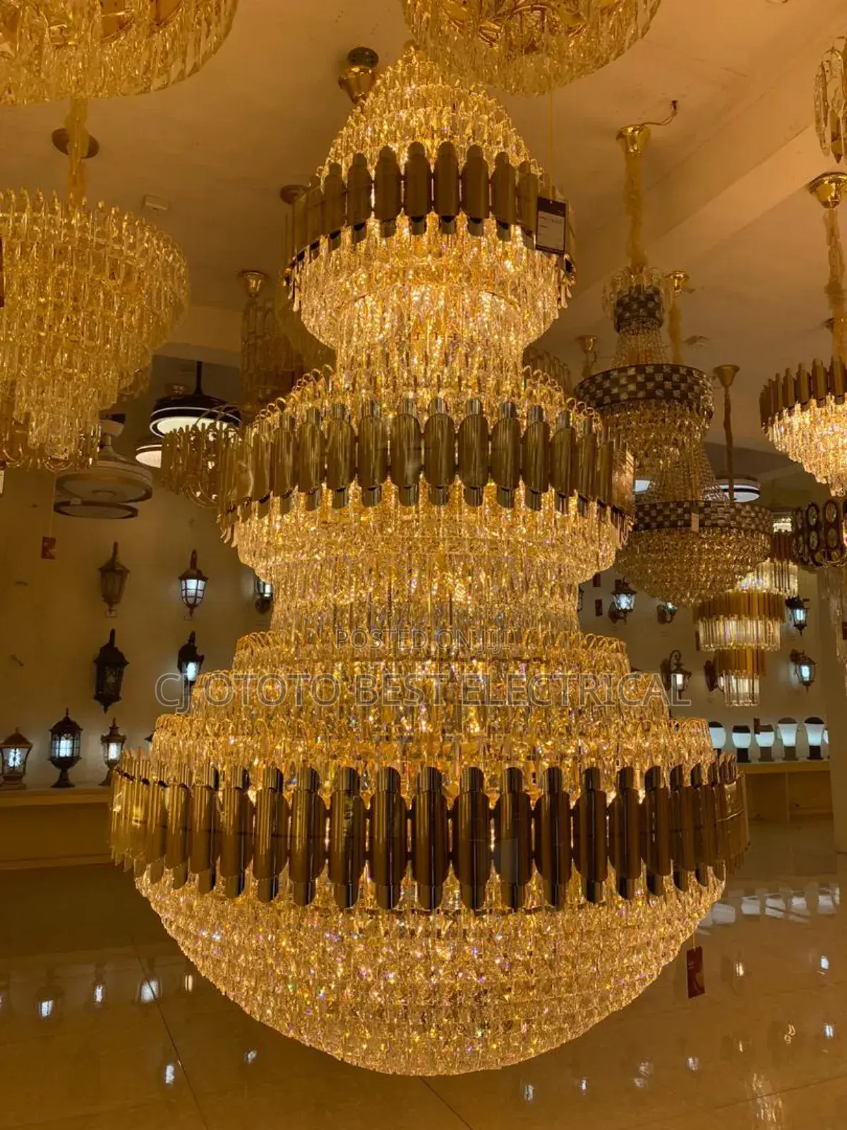 Big Crystal Chandelier Light 1200mm Full Crystal