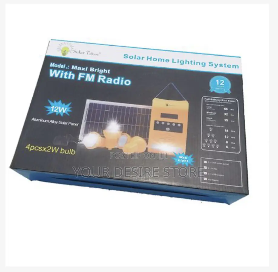 Solar Talkers Solar Home Lighting System With Fm Radio