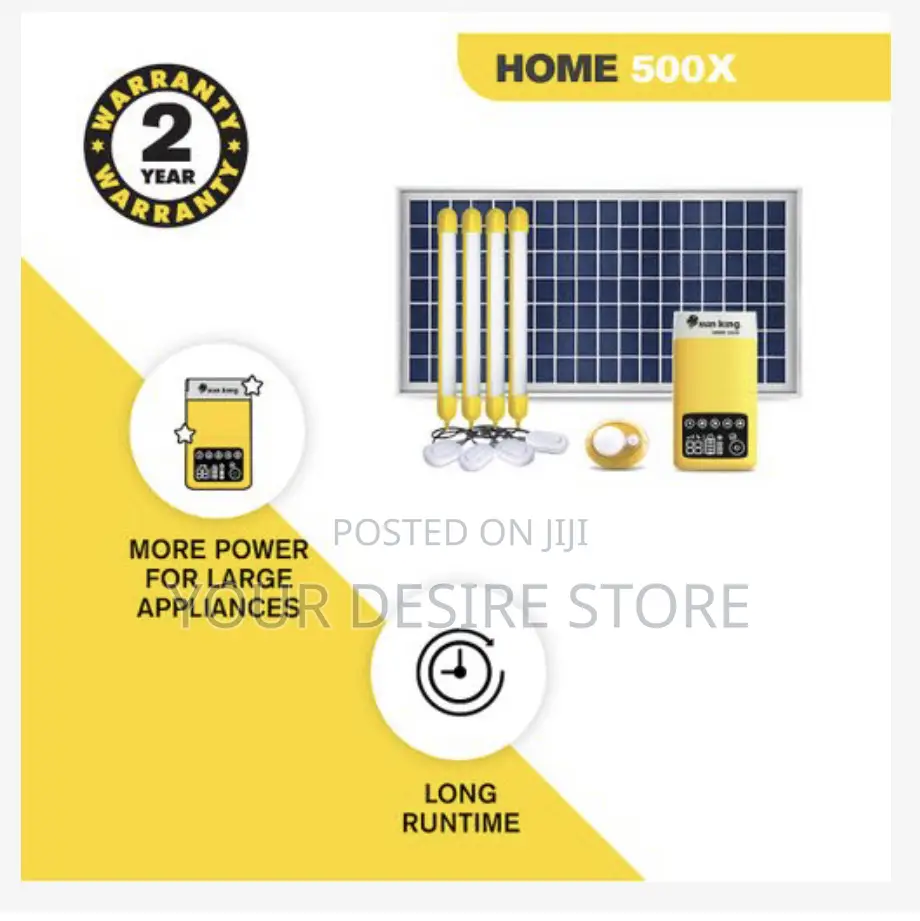 Sun King Home 500x Plus Solar Home Light System - Yellow