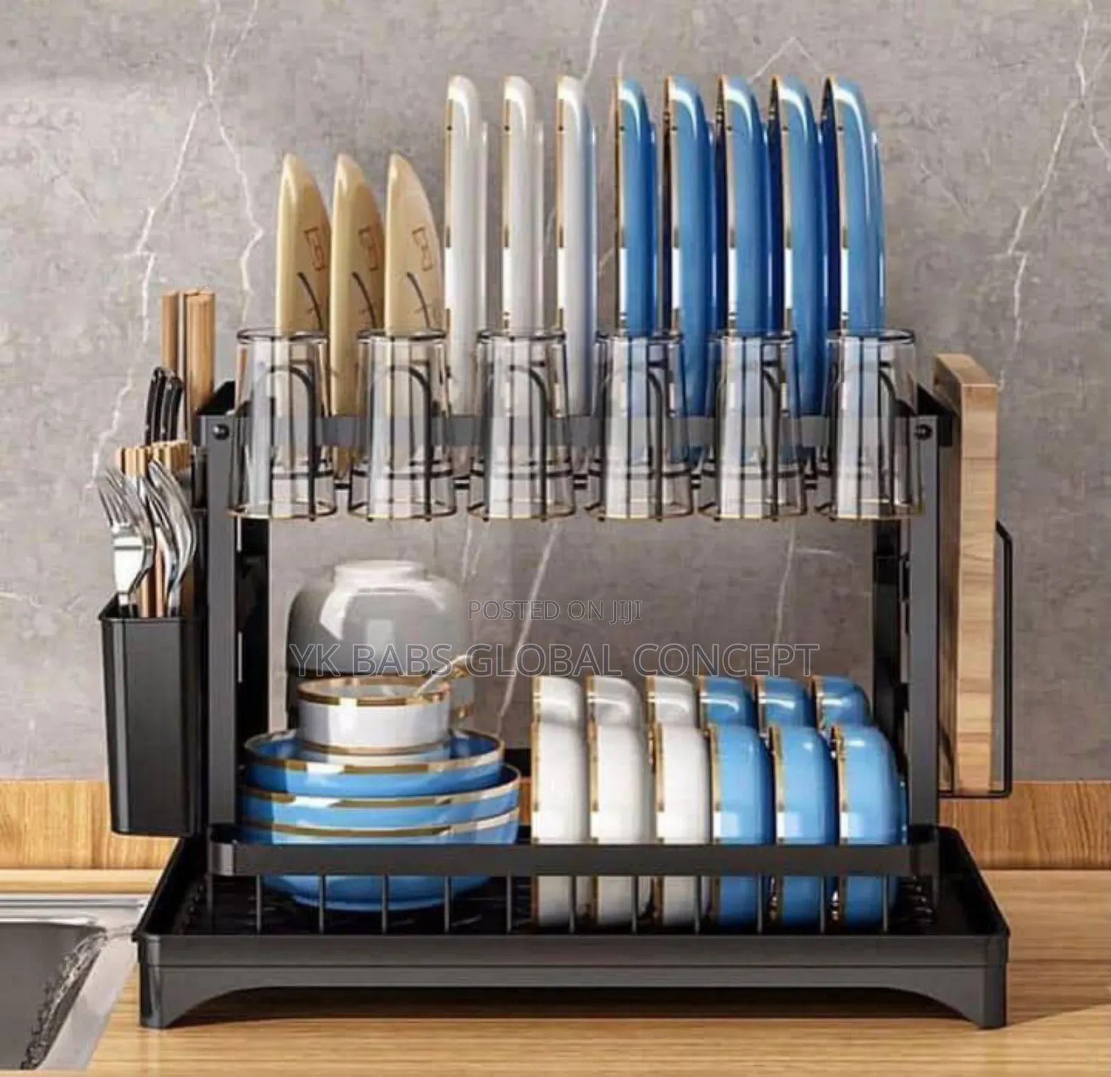 Dish Rack With Cup Holder