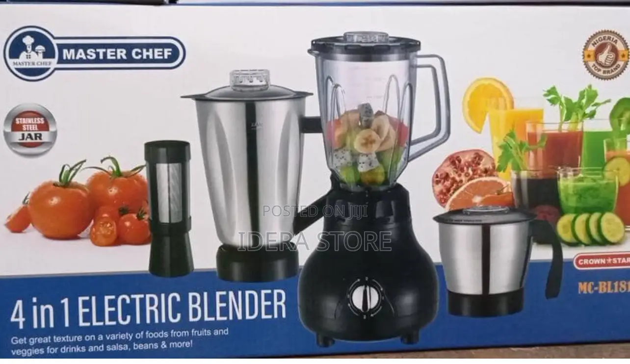 Master Chef 4-in-1 Stainless Steel Electric Blender