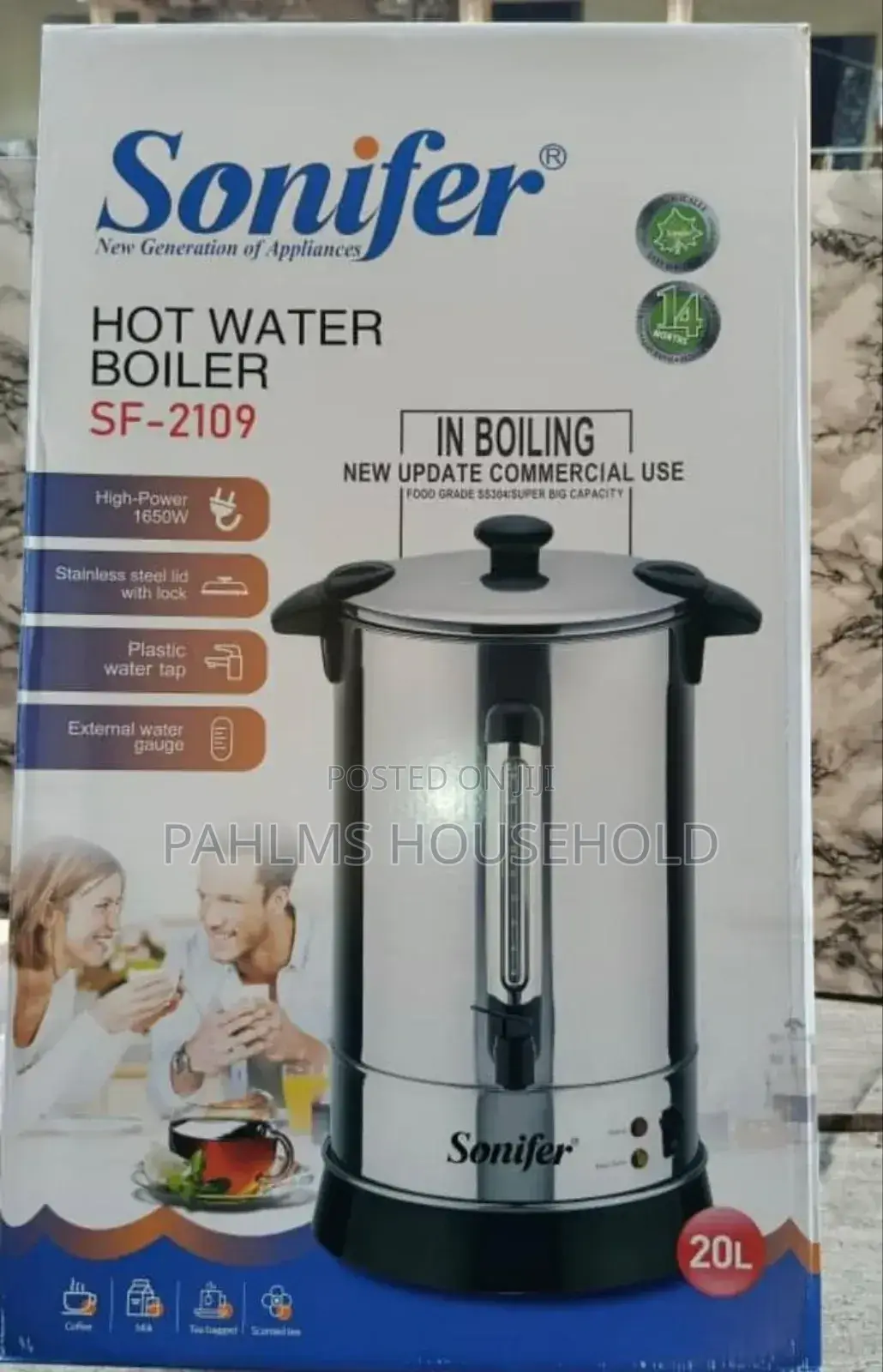 20litre Commercial Stainless Steel Hot Water Fast Boiler