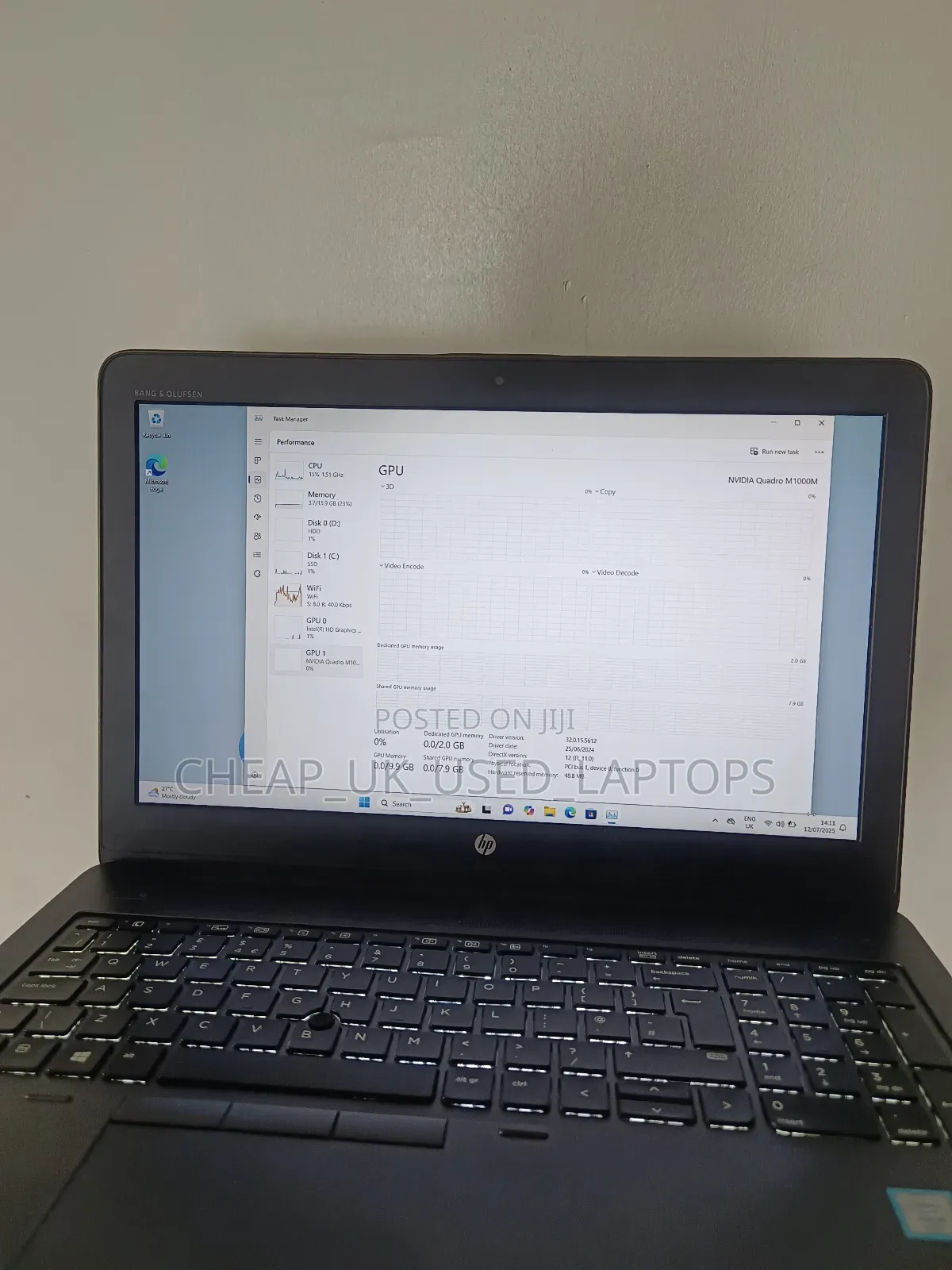 Laptop HP ZBook 15 G3 16GB Intel Xeon HDD+SSD 640GB