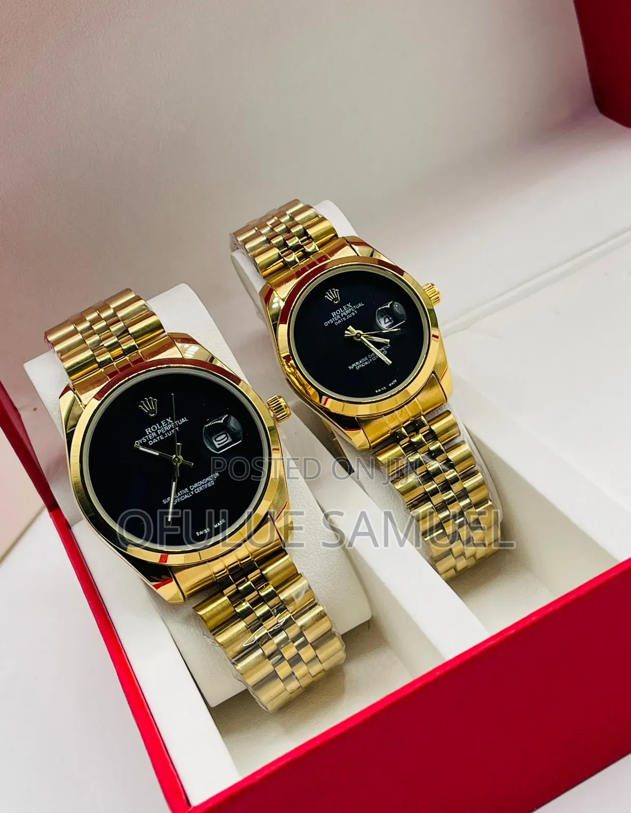 Couples Stainless Steel Wristwatch