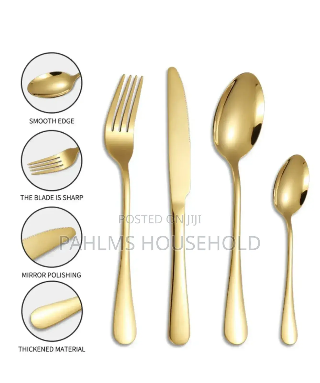 24-Piece High Quality Polished Cutlery Set