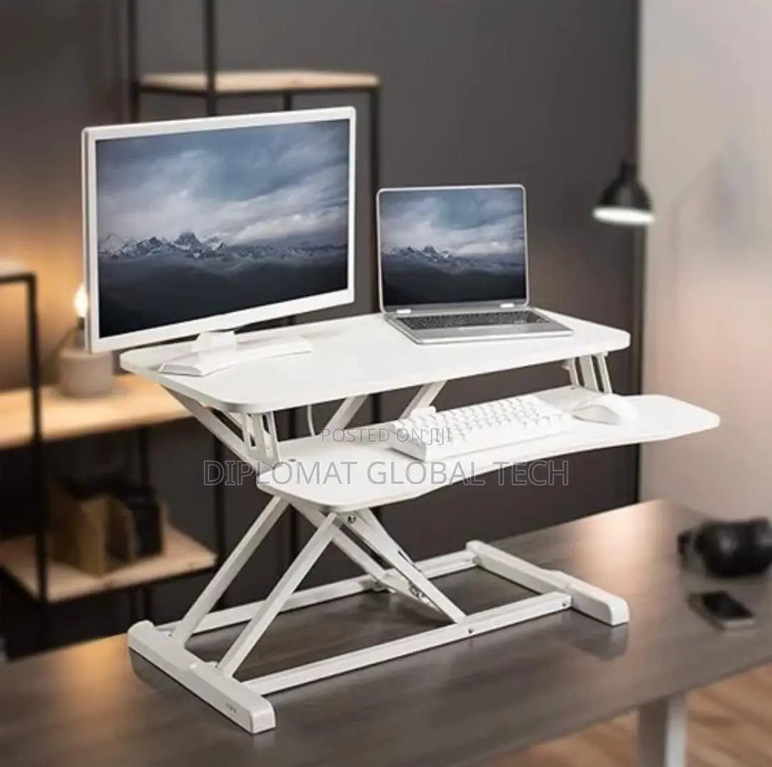 32 Inch Standing Desk Monitor Riser Tabletop Sit to Stand