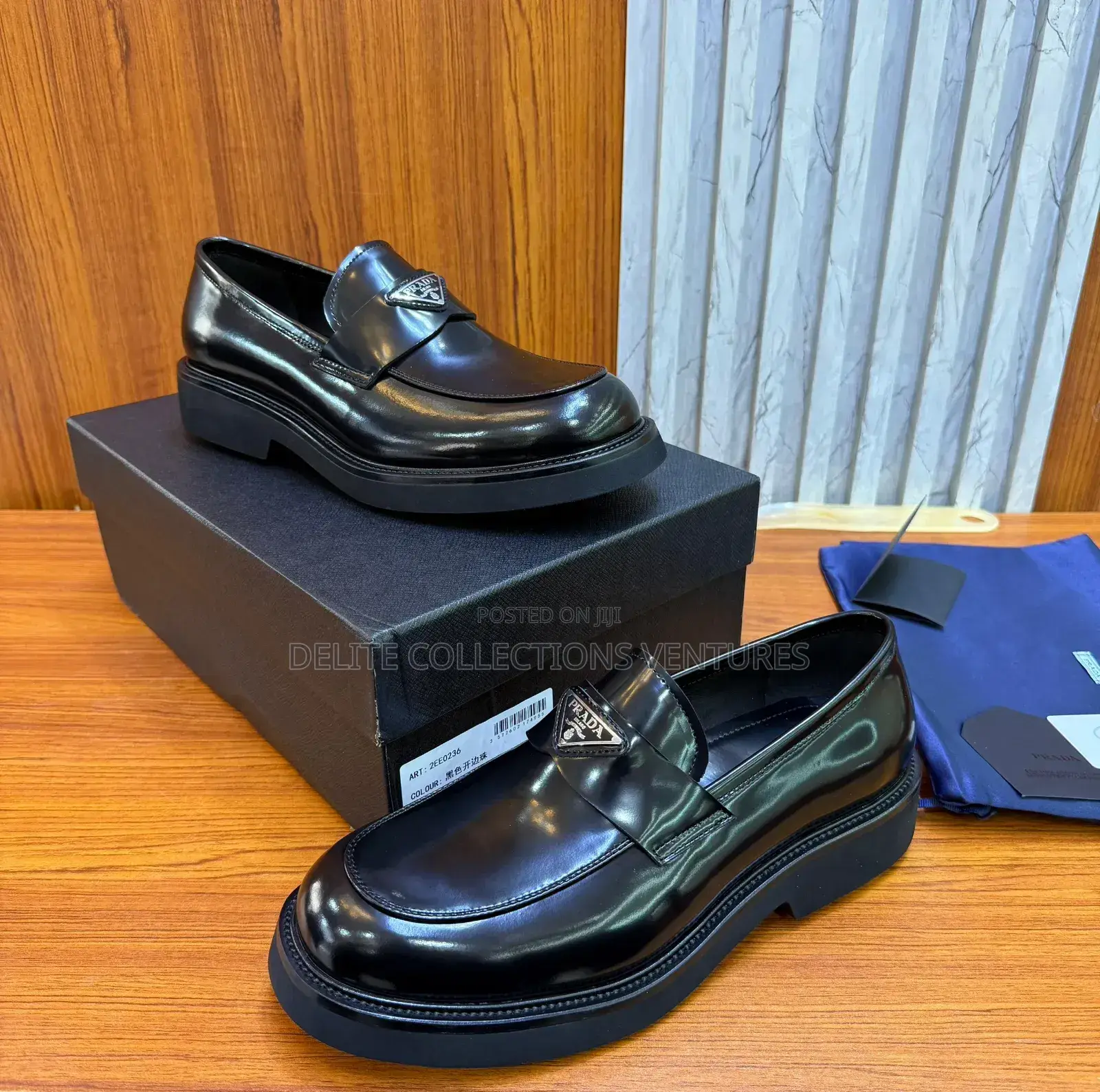 Prada Brushed Leather Wetlooks Loafers Farfetch Id: