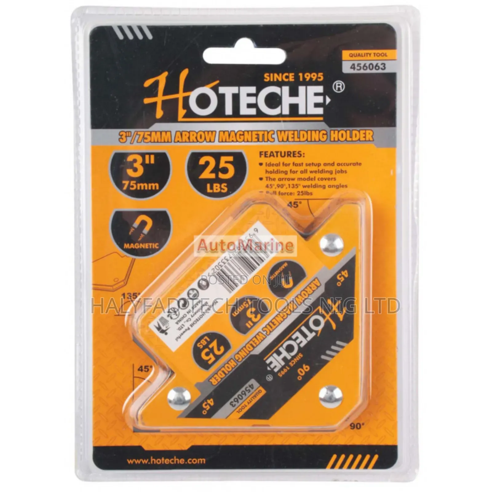 3" (75mm) Arrow Magnetic Welding Holder 45°, 90°, 135°