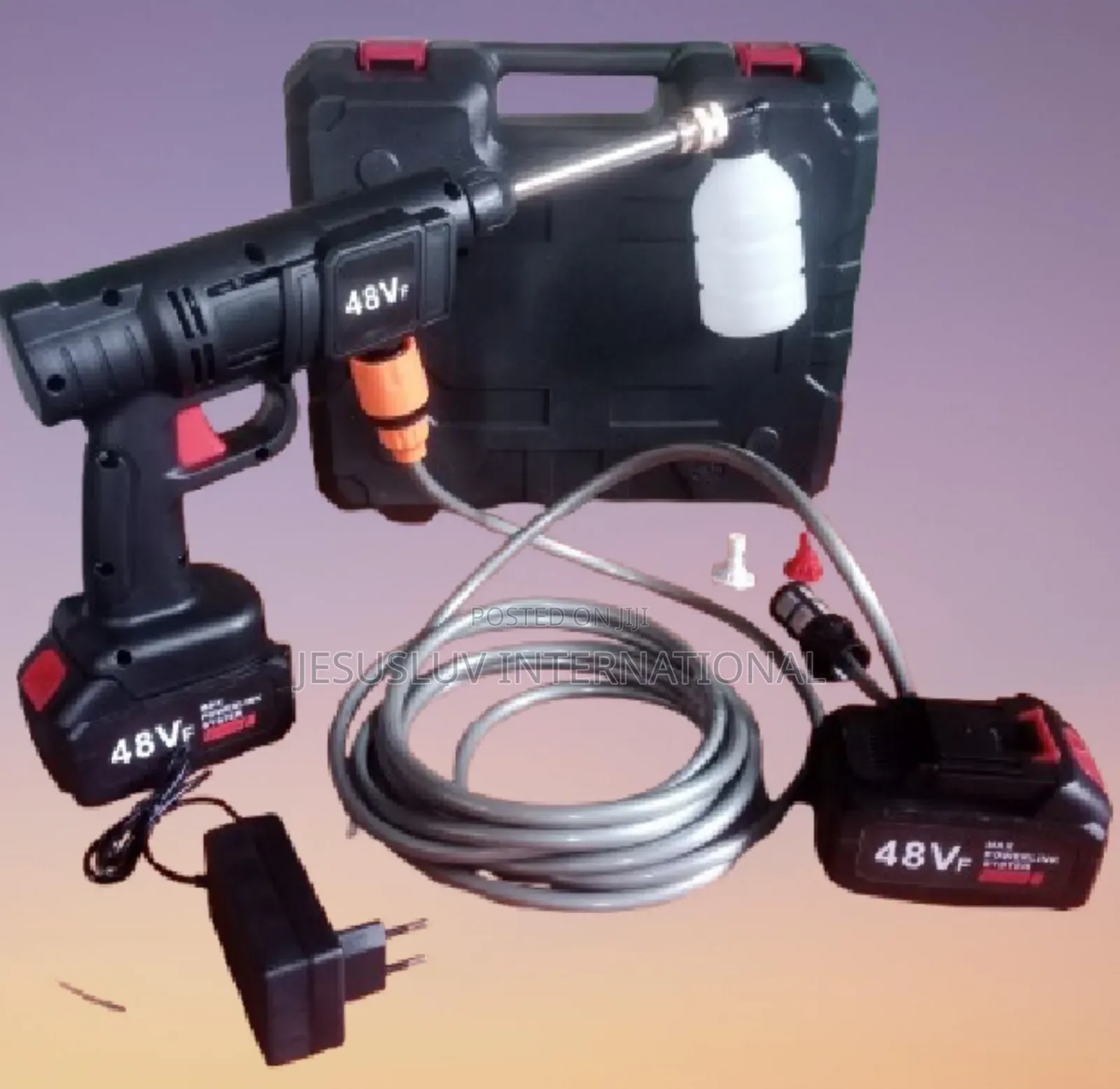 Pressure Washer Cleaner With 2 Rechargeable Batteries 48v