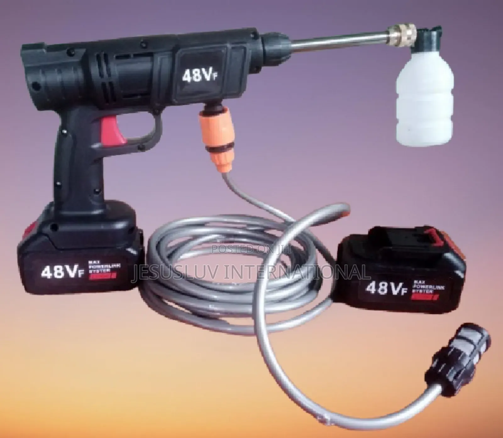 Pressure Washer Cleaner With 2 Rechargeable Batteries 48v