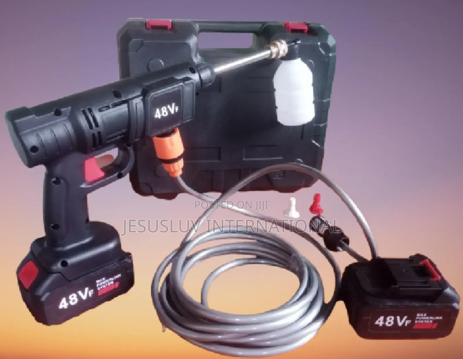 Pressure Washer Cleaner With 2 Rechargeable Batteries 48v