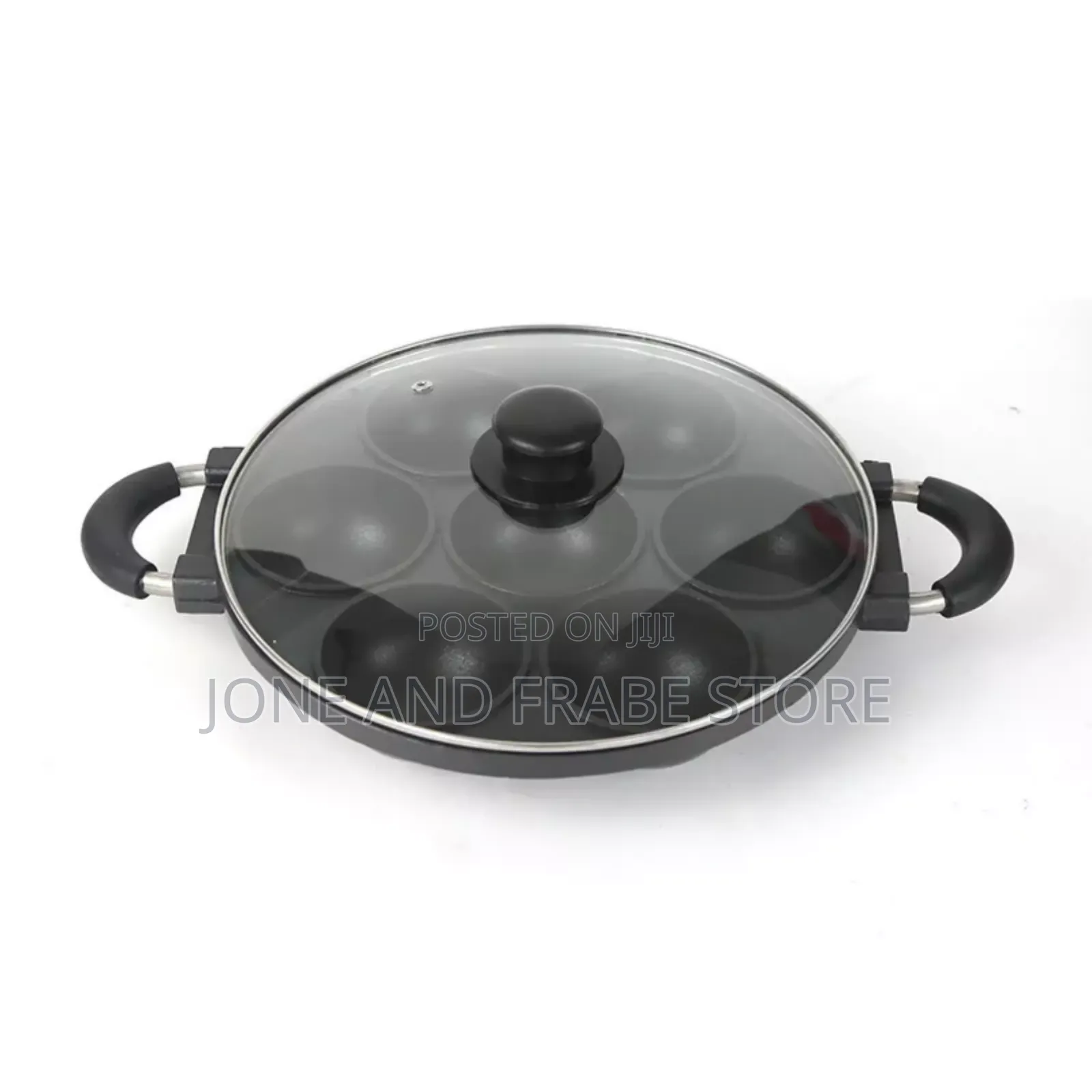 7 Hole Non-Stick Masa Cake Pan With Cover