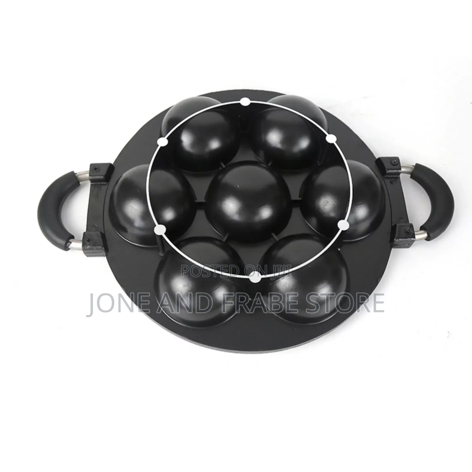 7 Hole Non-Stick Masa Cake Pan With Cover