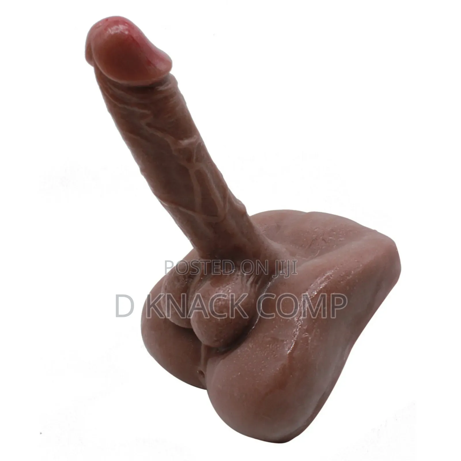 Brown 3d Realistic Liquid Dildo With Base Adult Sex Toy