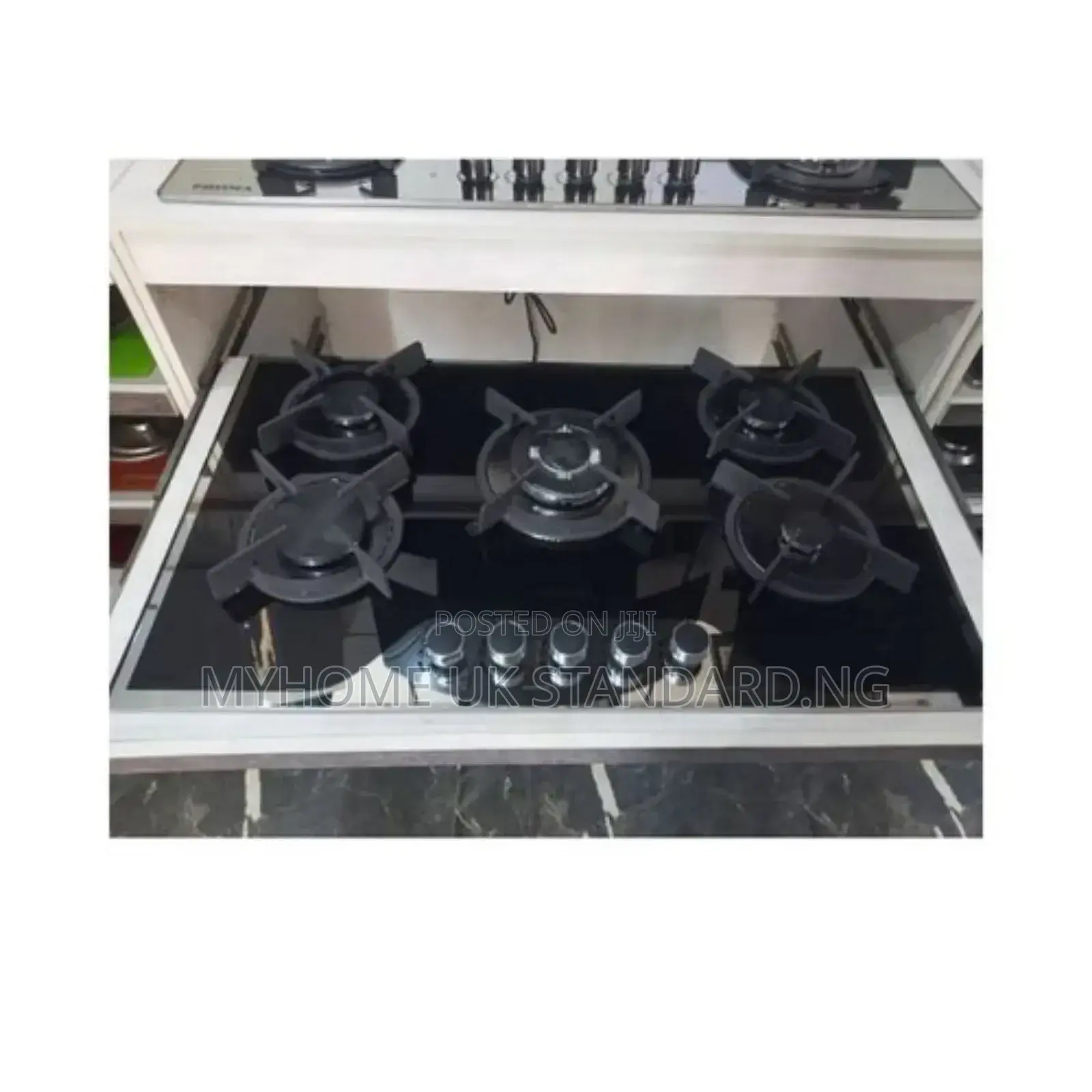 Phiima 90cmx60cm 5 Burner Tempered Glass Built-in Cooker Hob