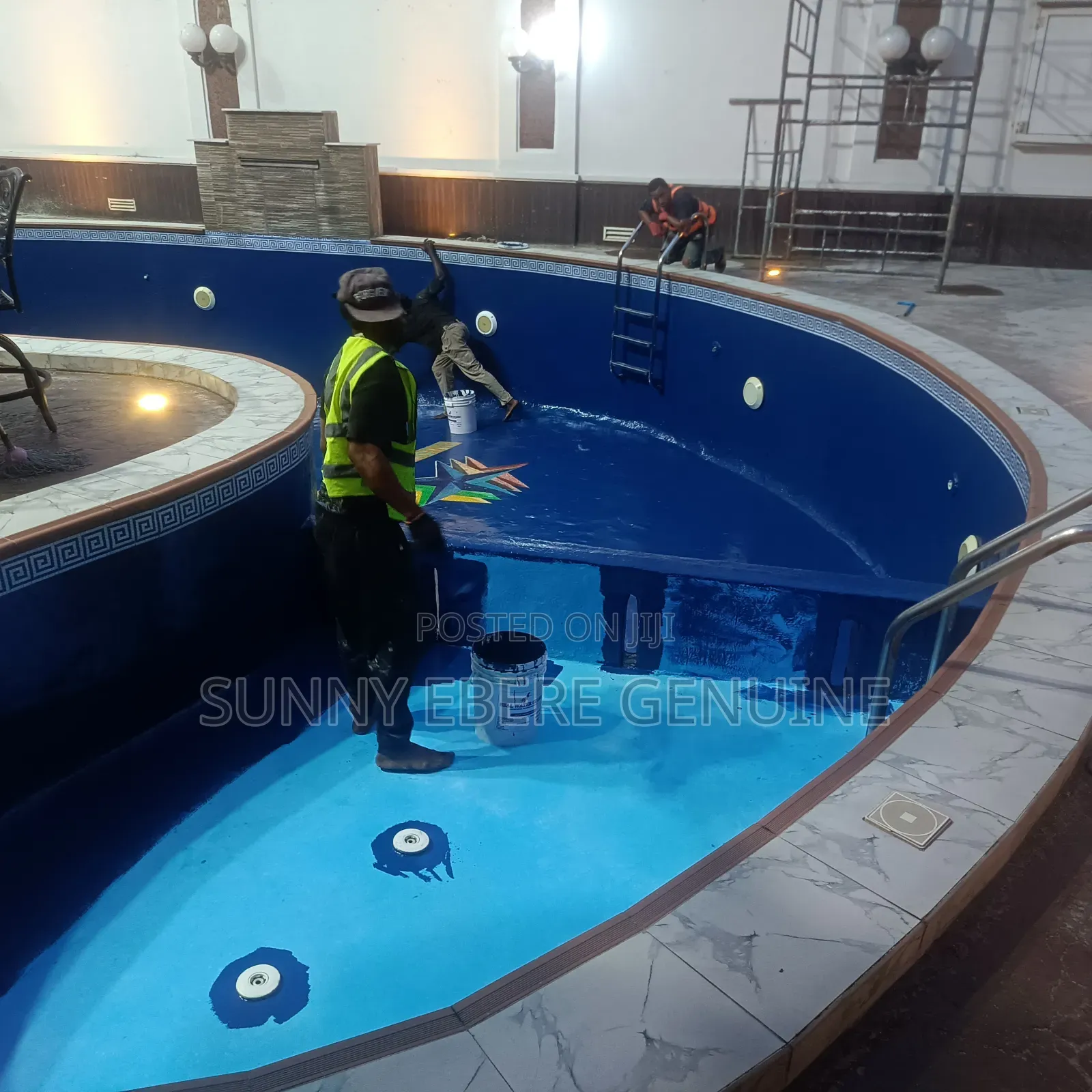 Swimming Pool Paint Coating Deep Blue