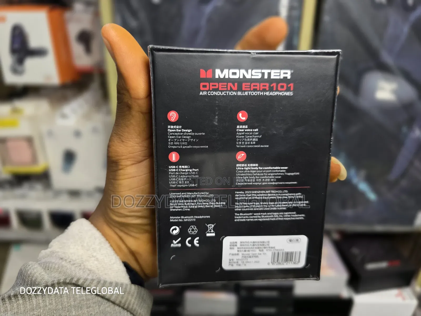 Monster Open Ear 101 Air Conduction Bluetooth Headphones