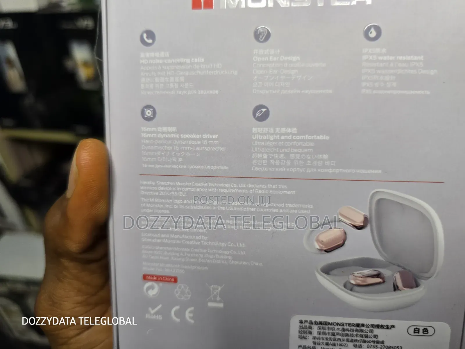 Monster Open Free Ac100 Air Conduction Sports Headphones