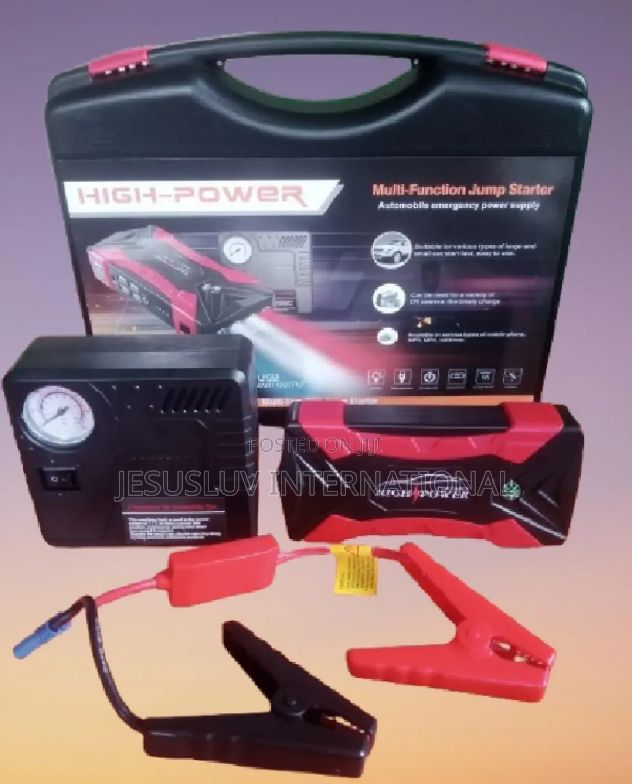 Tire Inflator Air Compressor Jump Starter Battery Booster
