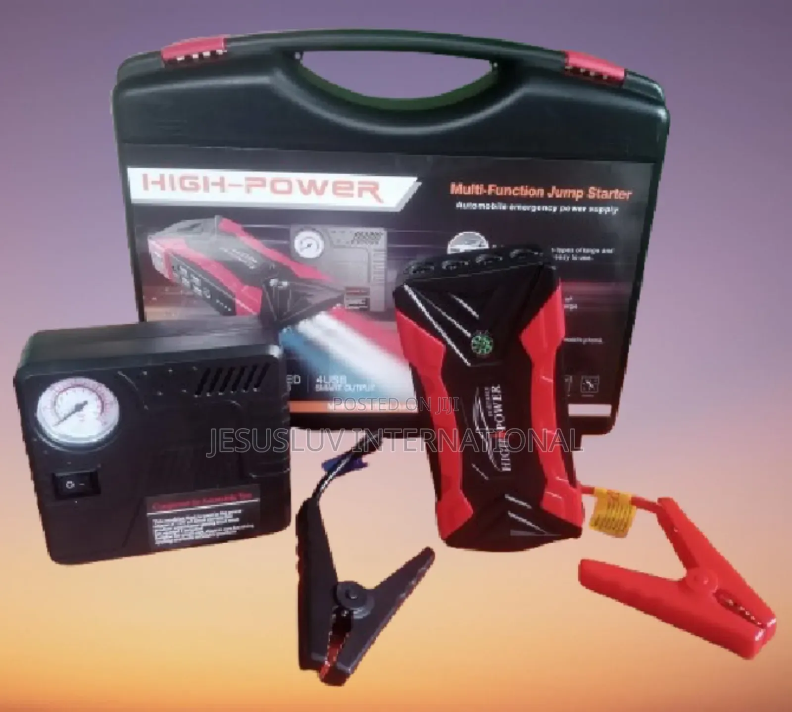 Tire Inflator Air Compressor Jump Starter Battery Booster