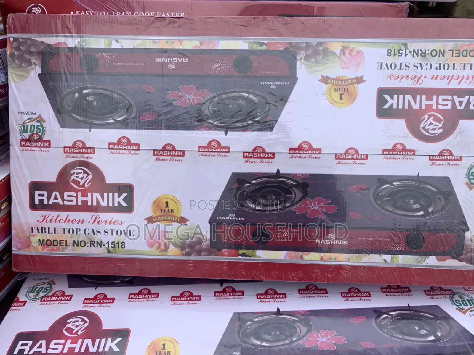 Rashnik 2 Burner Glass Cooker