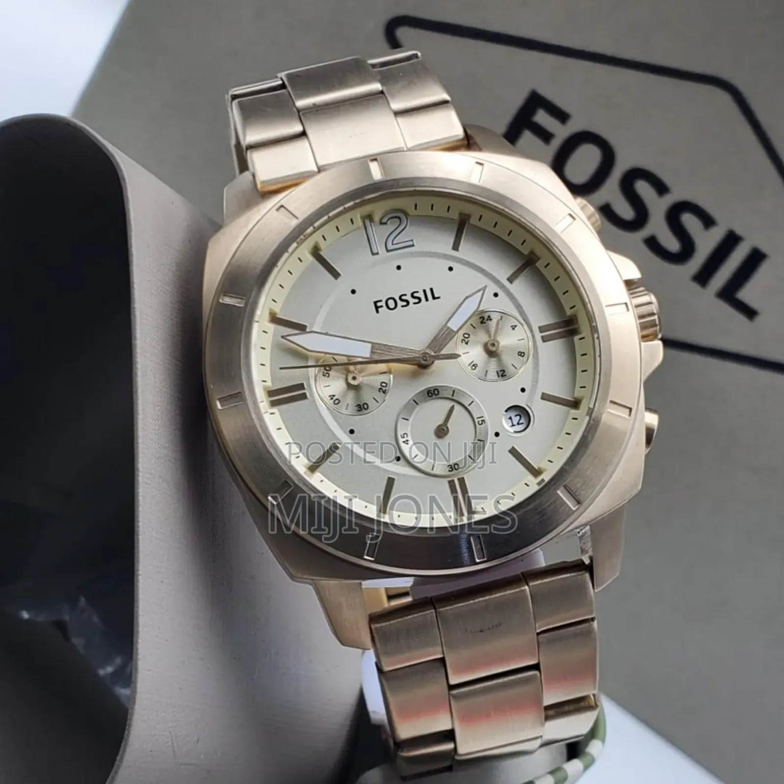 "Fossil Gold Tone Stainless Steel Watch"