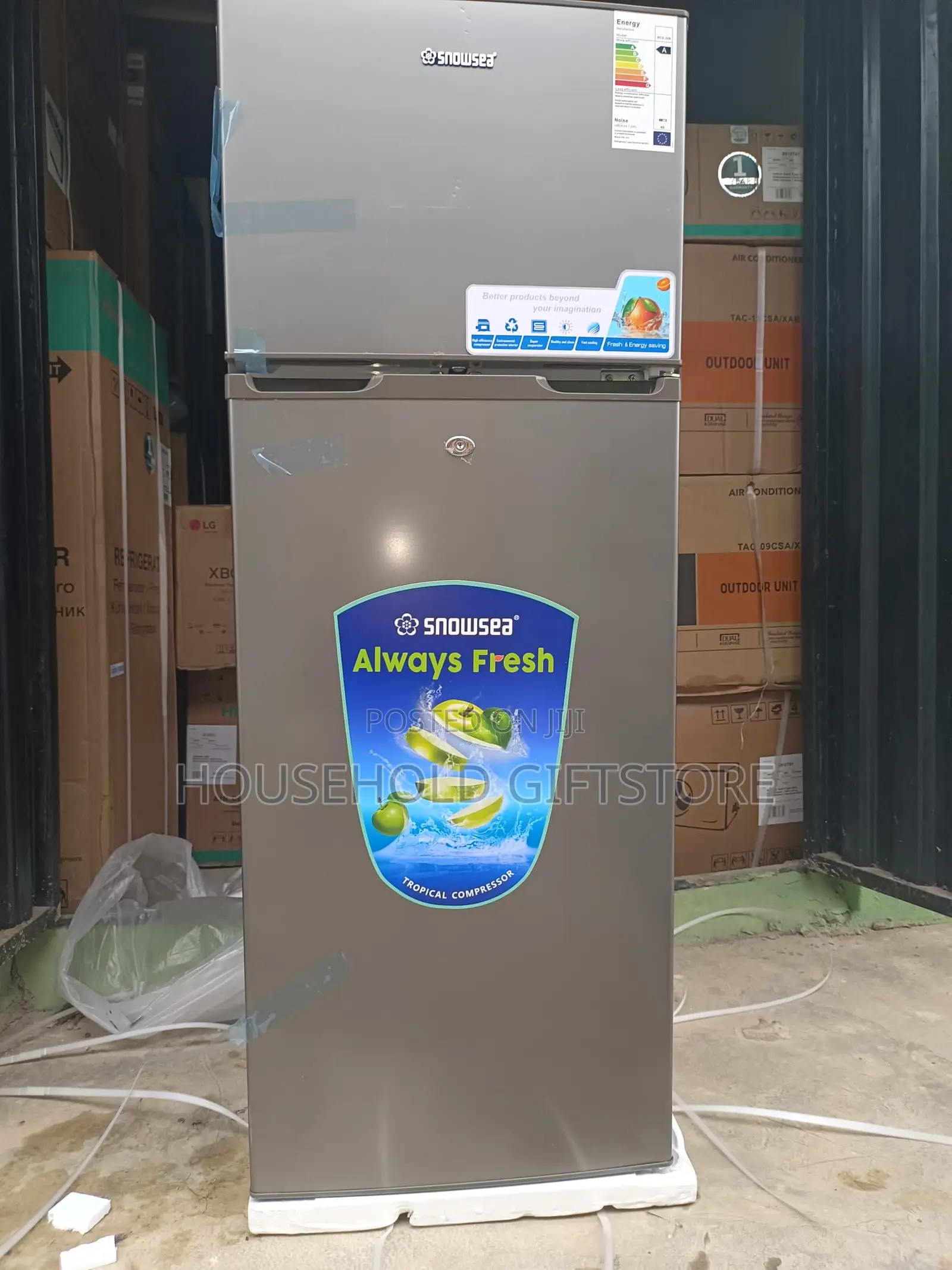 Snowsea 205litres Double Door Refrigerator