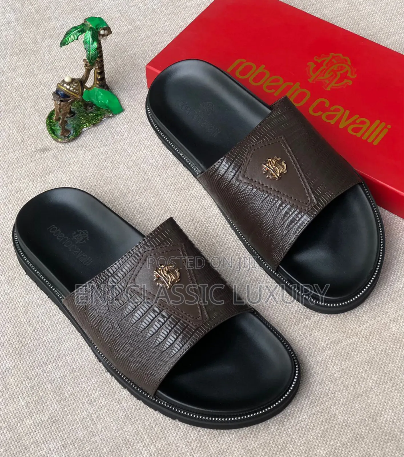 Pure Quality Luxury Men's Slippers Robert Cavalli