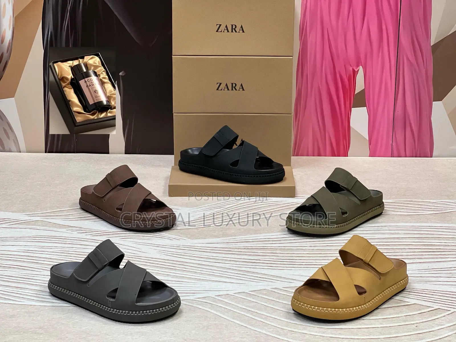 Gucci Quality Luxury Men Genuine Leather Sandals