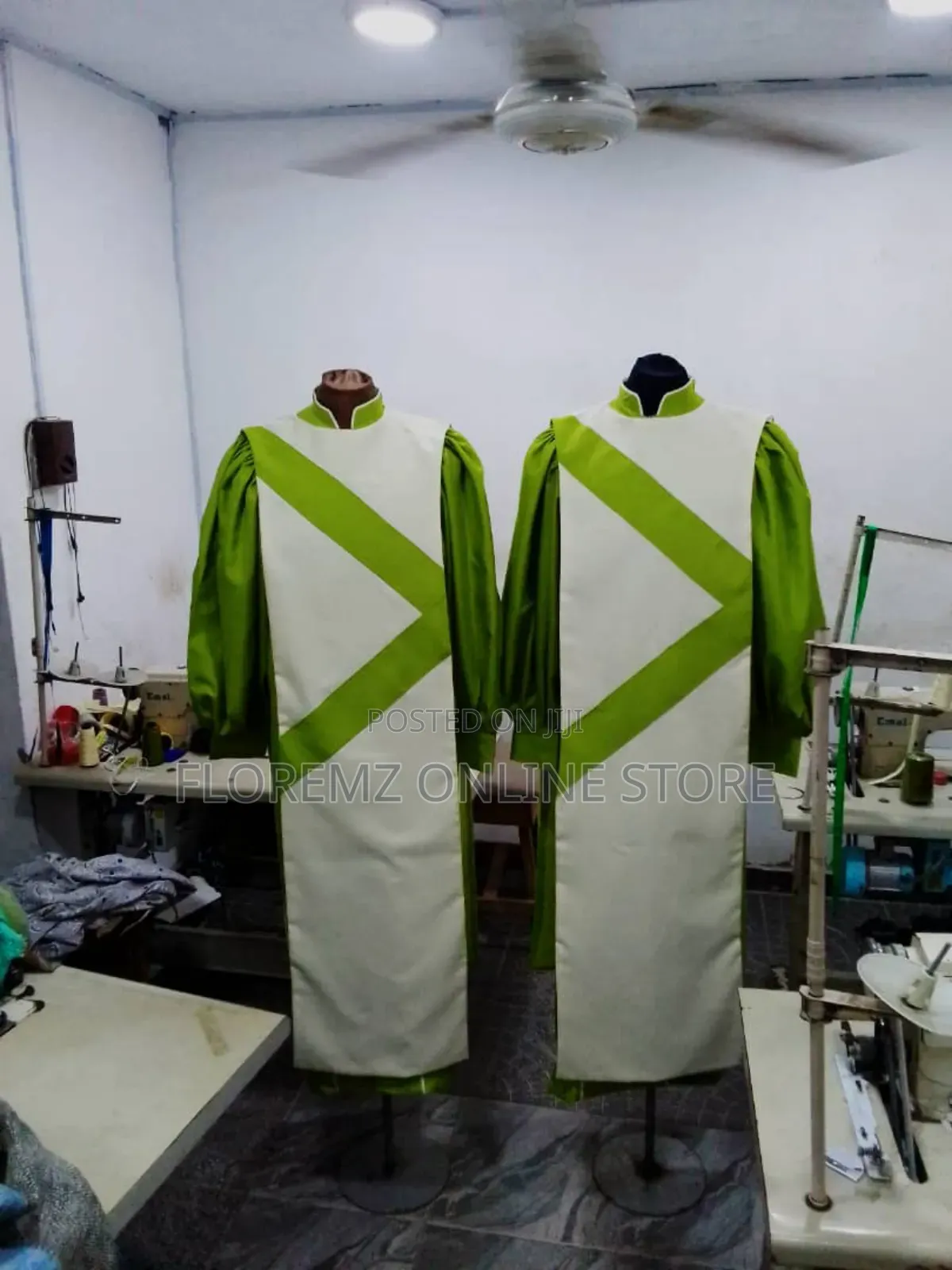 Lemon / Cream White Choir Robes Bulk Rental