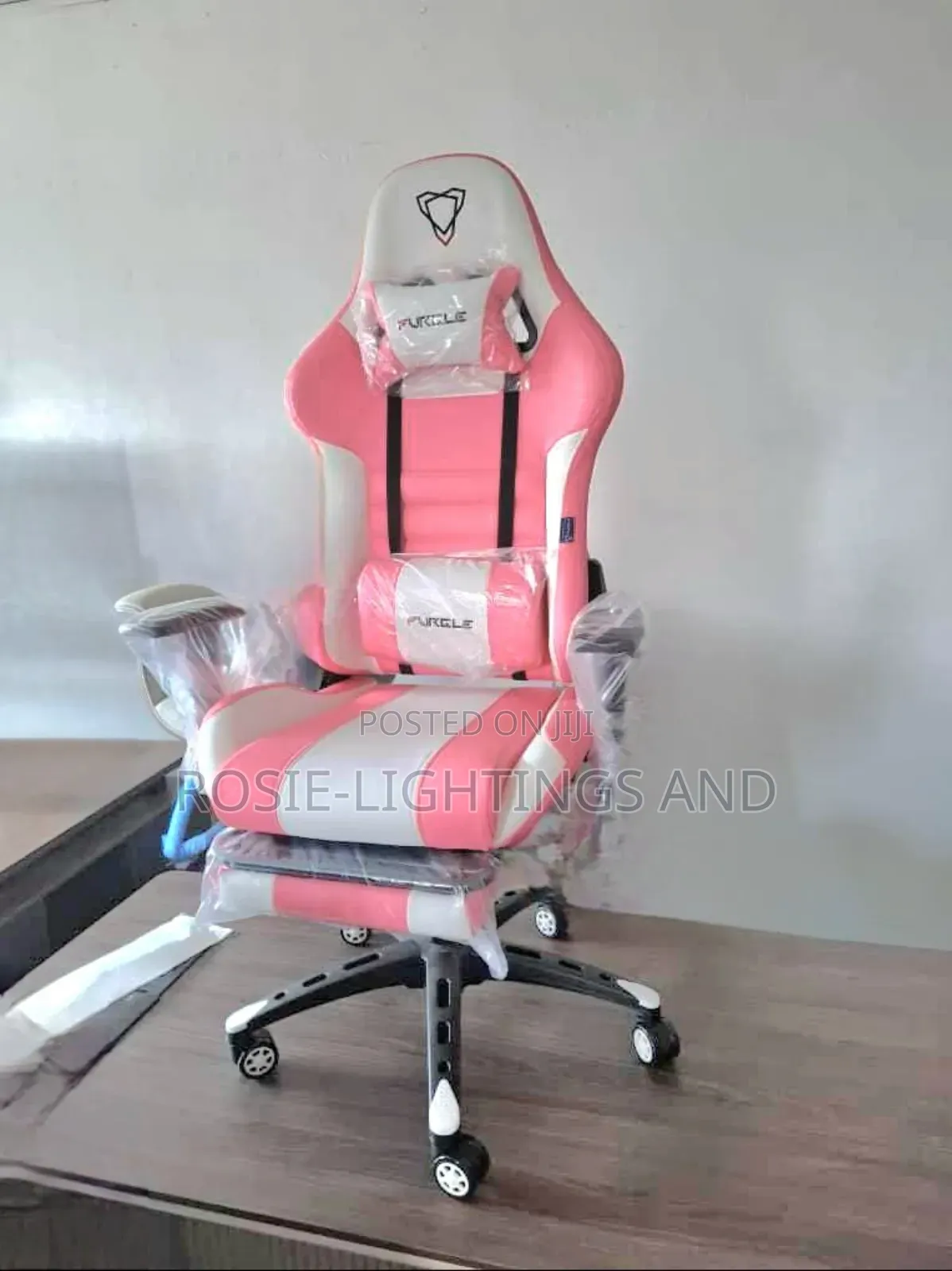 Furgle Gaming Ergonomic Swivel Chair (Pink)