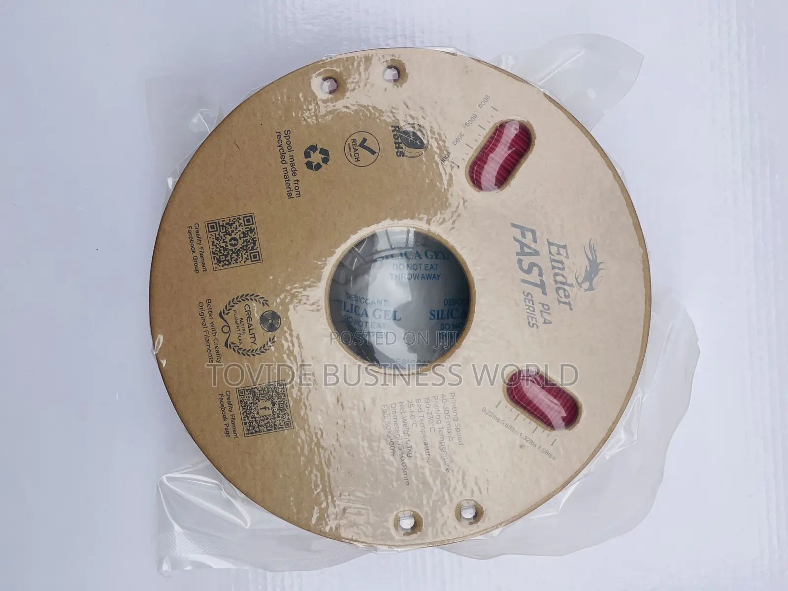 Ender Fast Pla Fire Red Filament – 1kg (1.75mm)