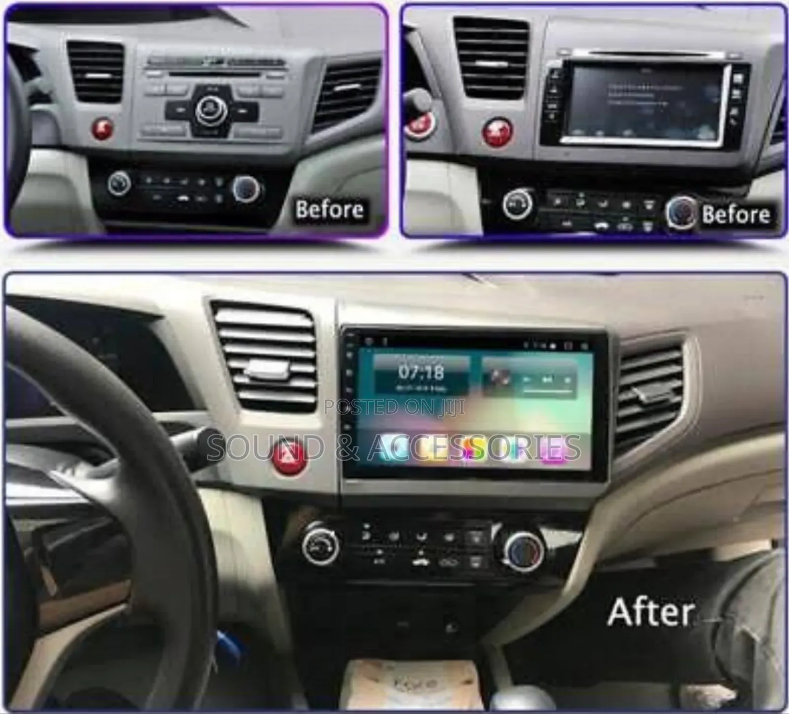Honda Civic 2012+ Gps Android Multimedia Player