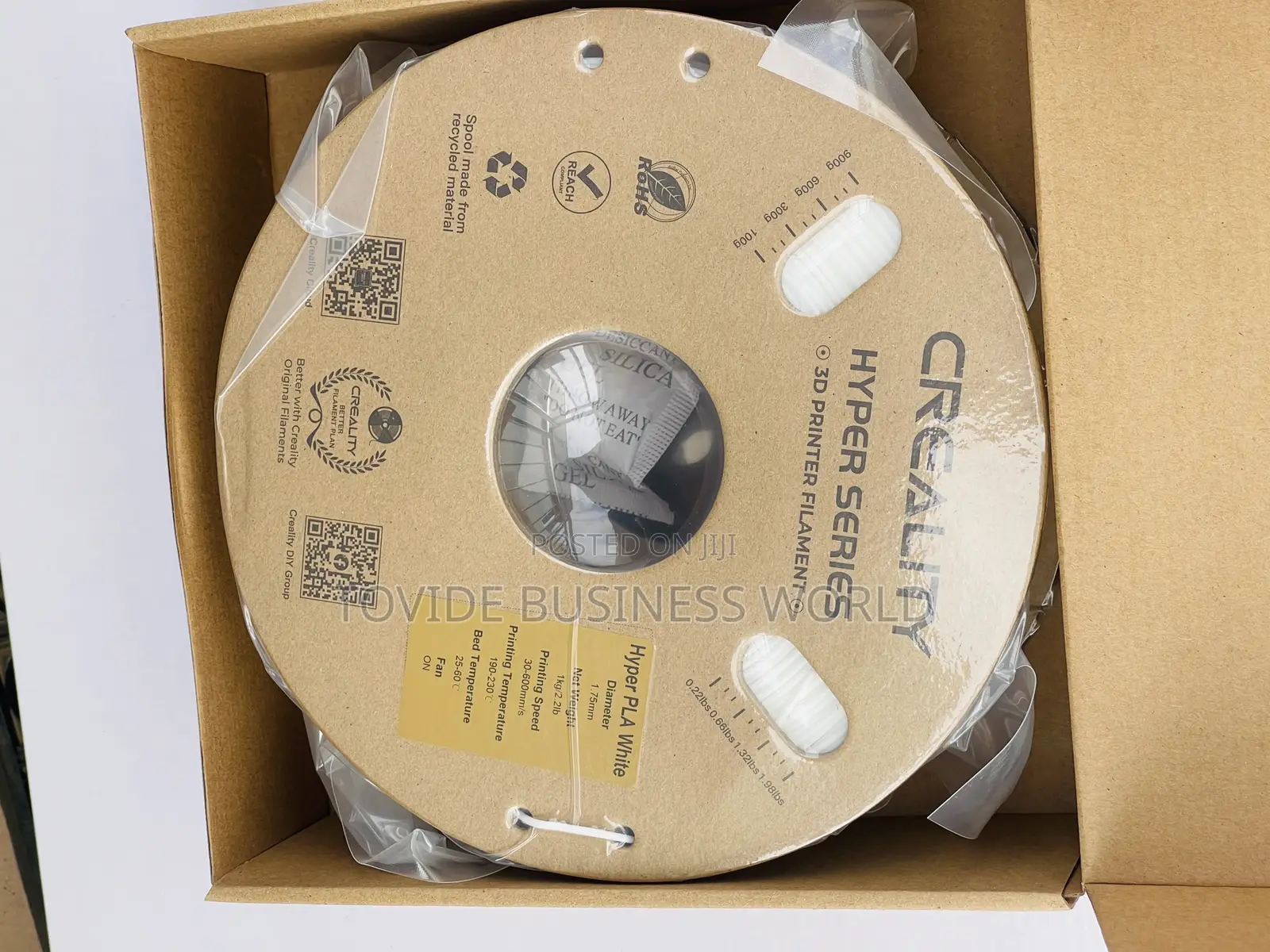 Creality Hyper Pla White Filament 1.75mm 1kg