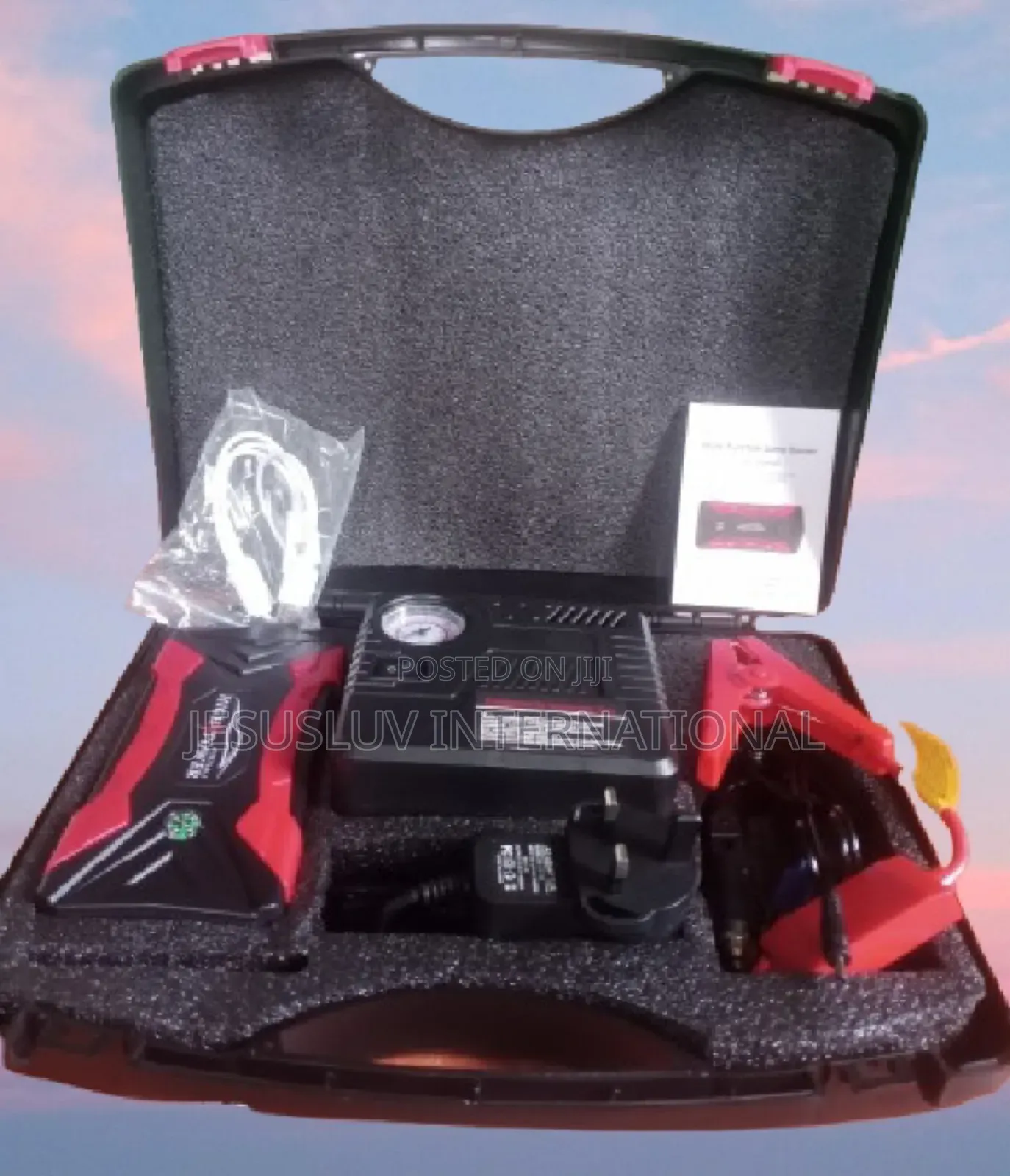 12v Air Compressor Tyre Pump Car Jump Starter Power Pack
