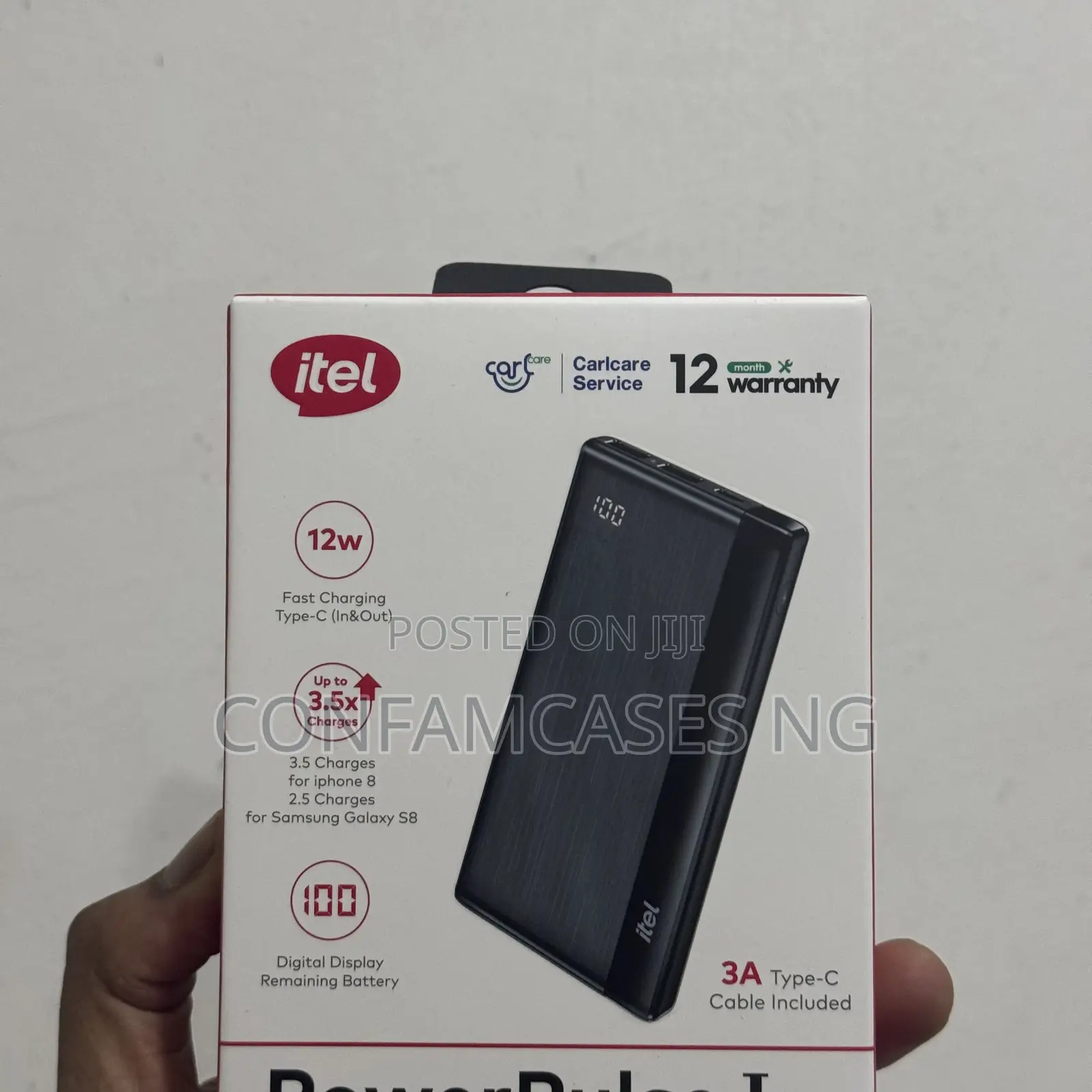 Itel Powerpulse 1 10000mah Power Bank With Type C in and Out