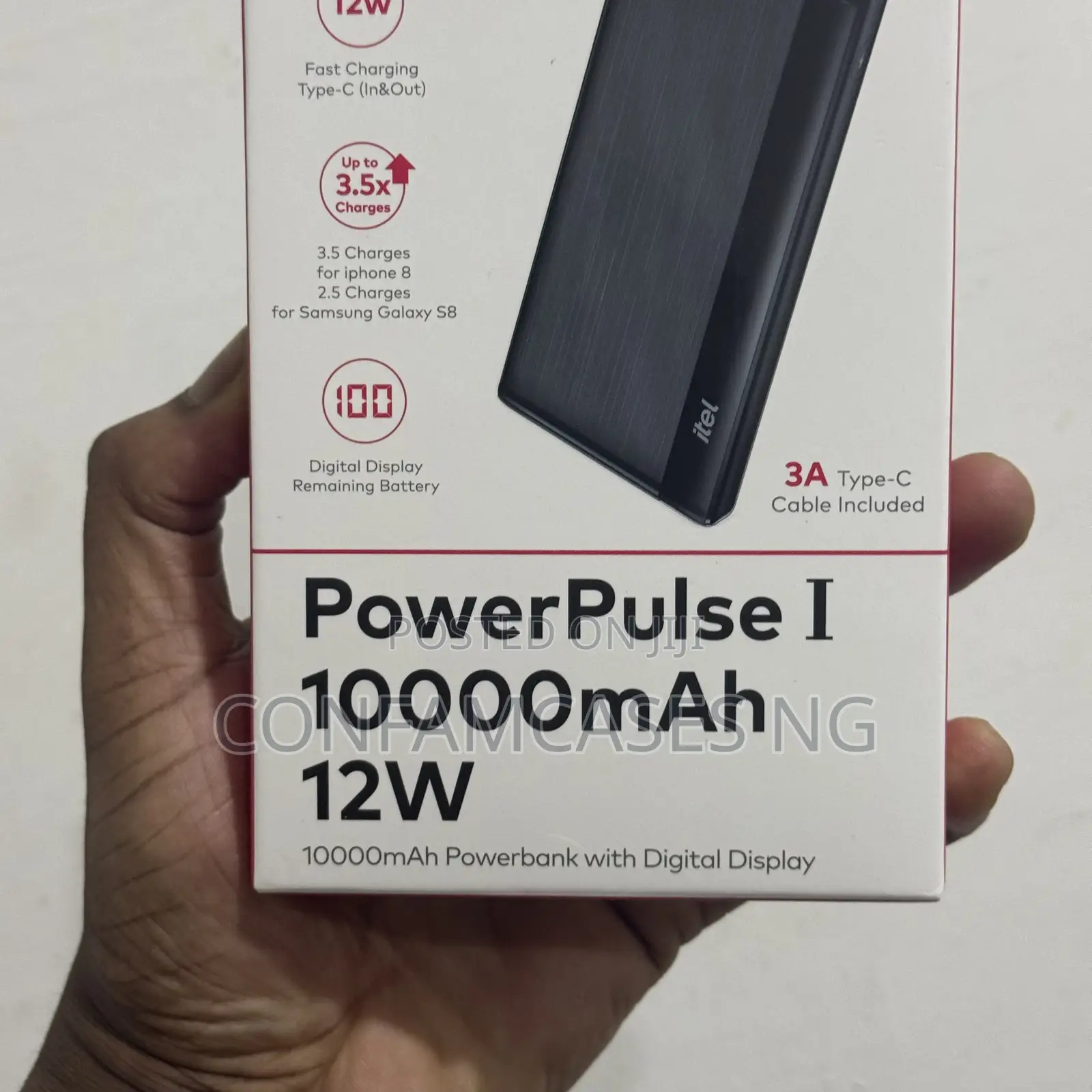 Itel Powerpulse 1 10000mah Power Bank With Type C in and Out