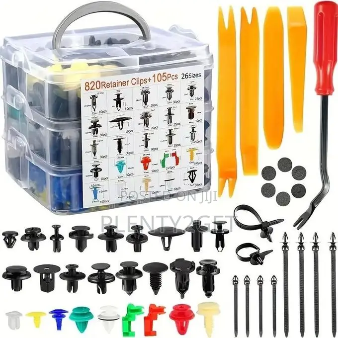 925pcs Boxed Fastener Kit With 32 Types of Bumper Clips Suit