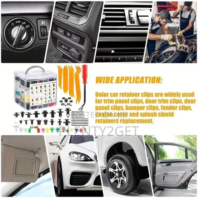 925pcs Boxed Fastener Kit With 32 Types of Bumper Clips Suit