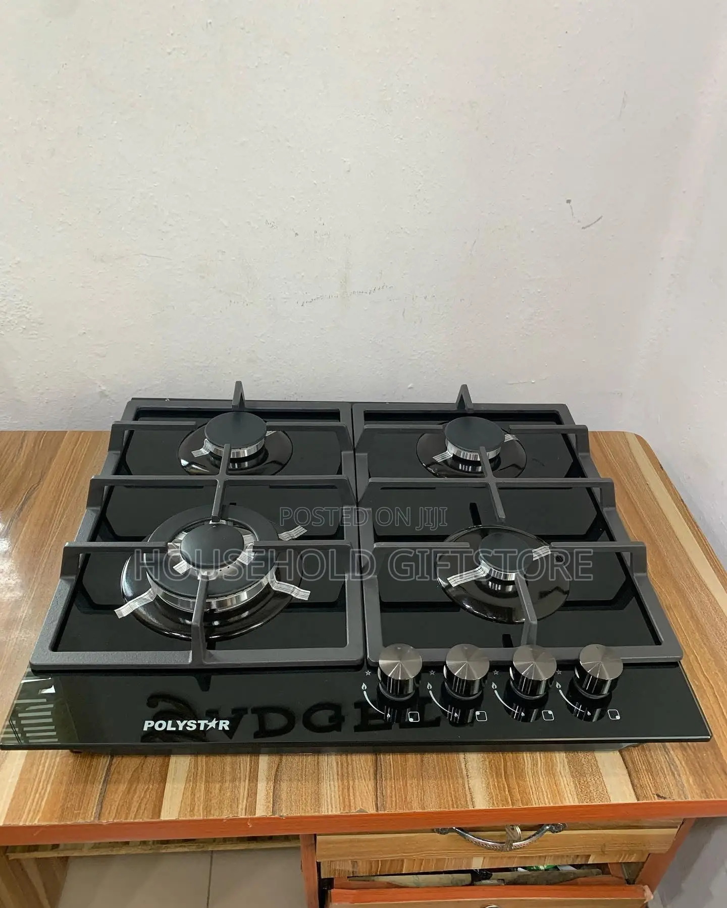 Polystar 4 Burner Inbuilt Gas Cooker