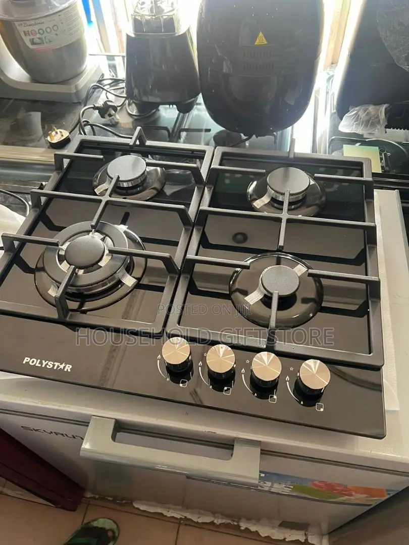 Polystar 4 Burner Inbuilt Gas Cooker