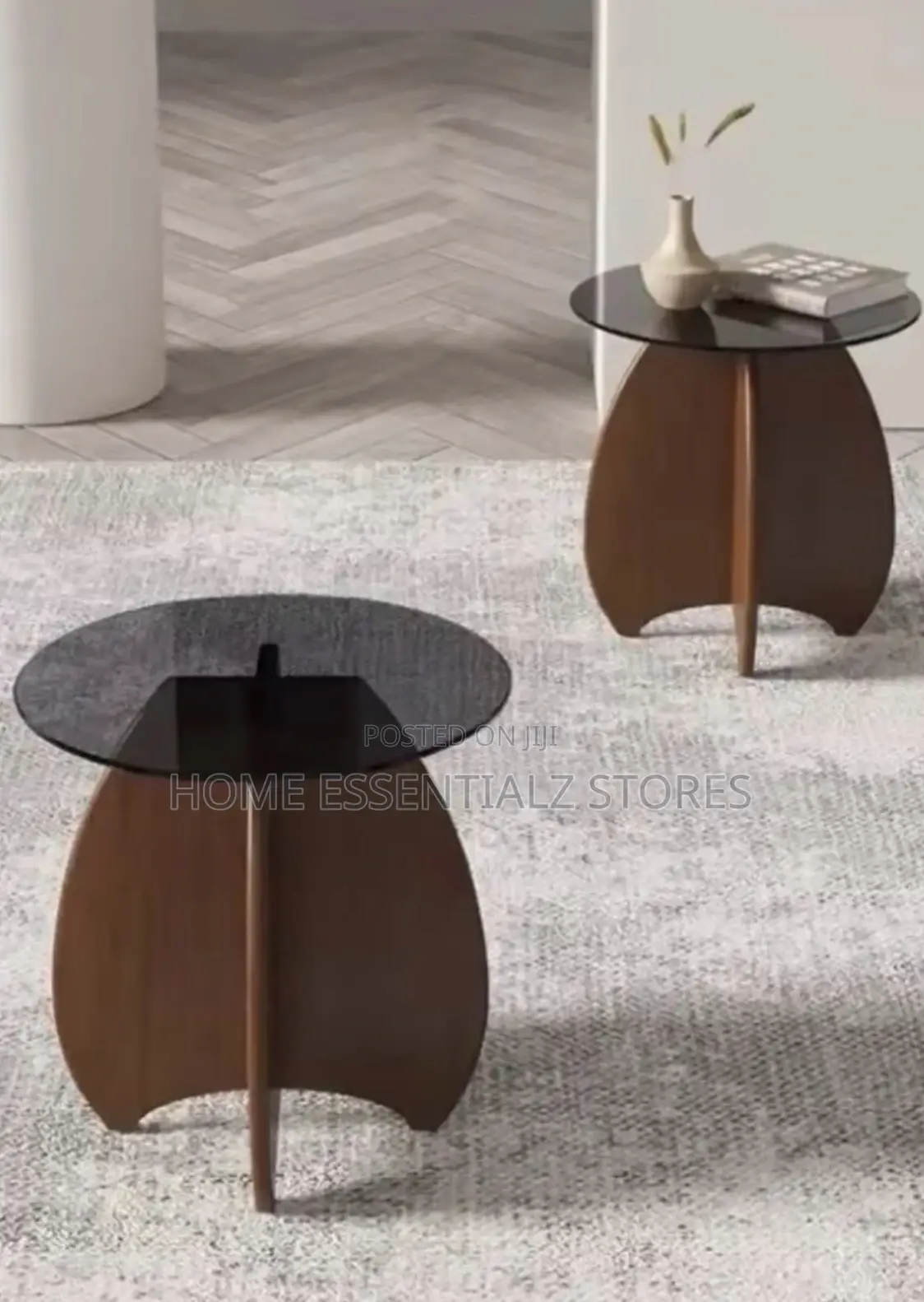 Tampered Glass Double Center Tables