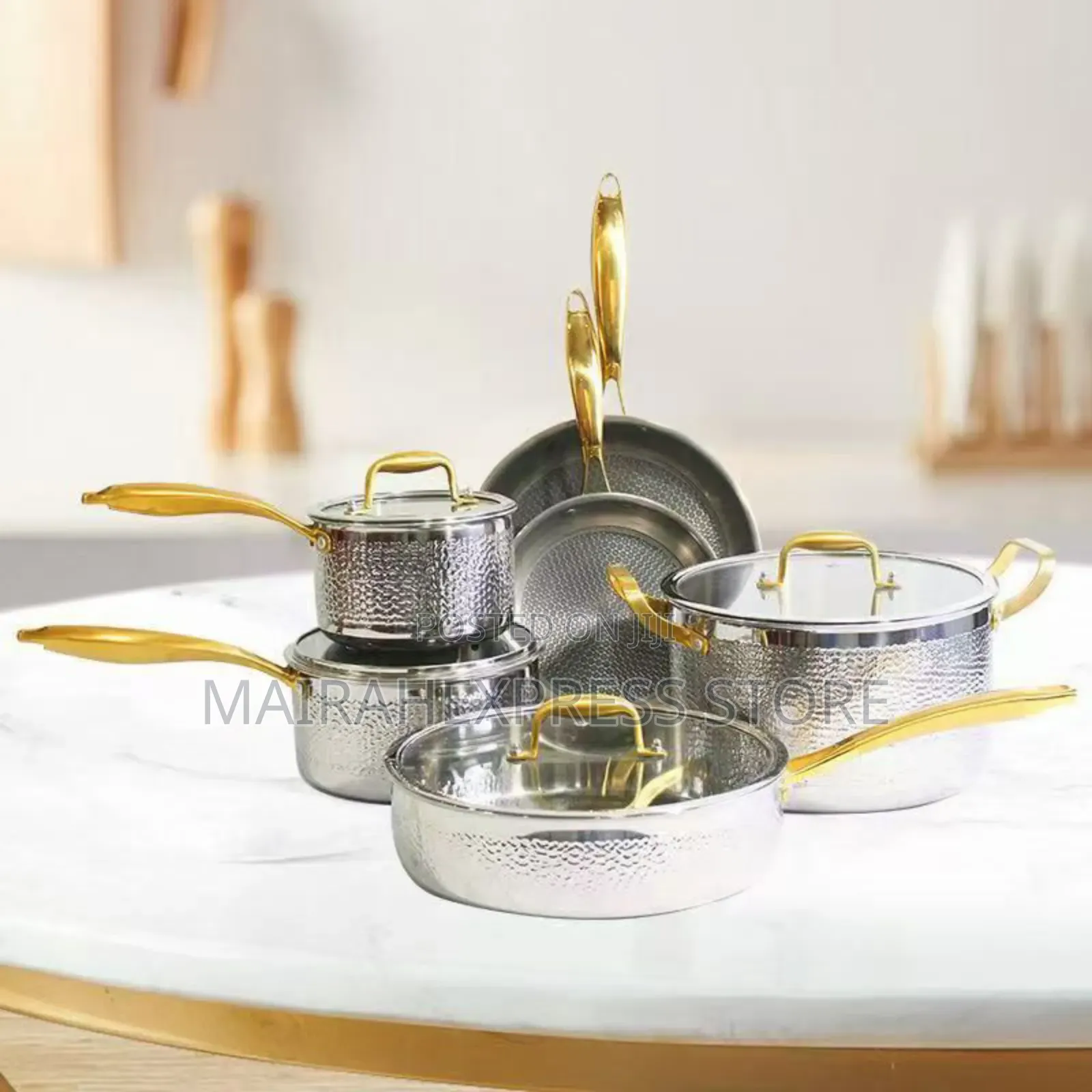 Honeycomb Hammered Highest Quality Stainless Pot