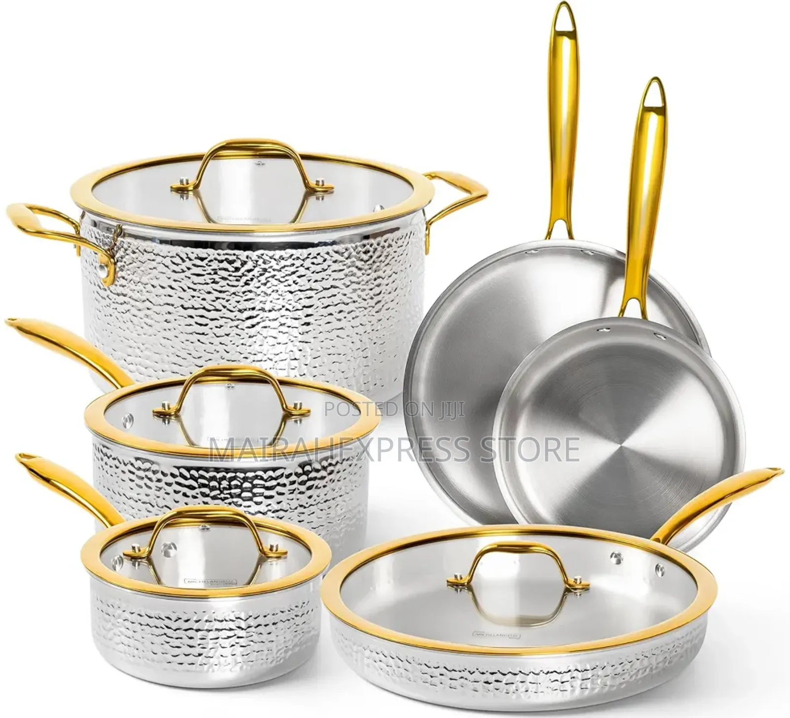 Honeycomb Hammered Highest Quality Stainless Pot