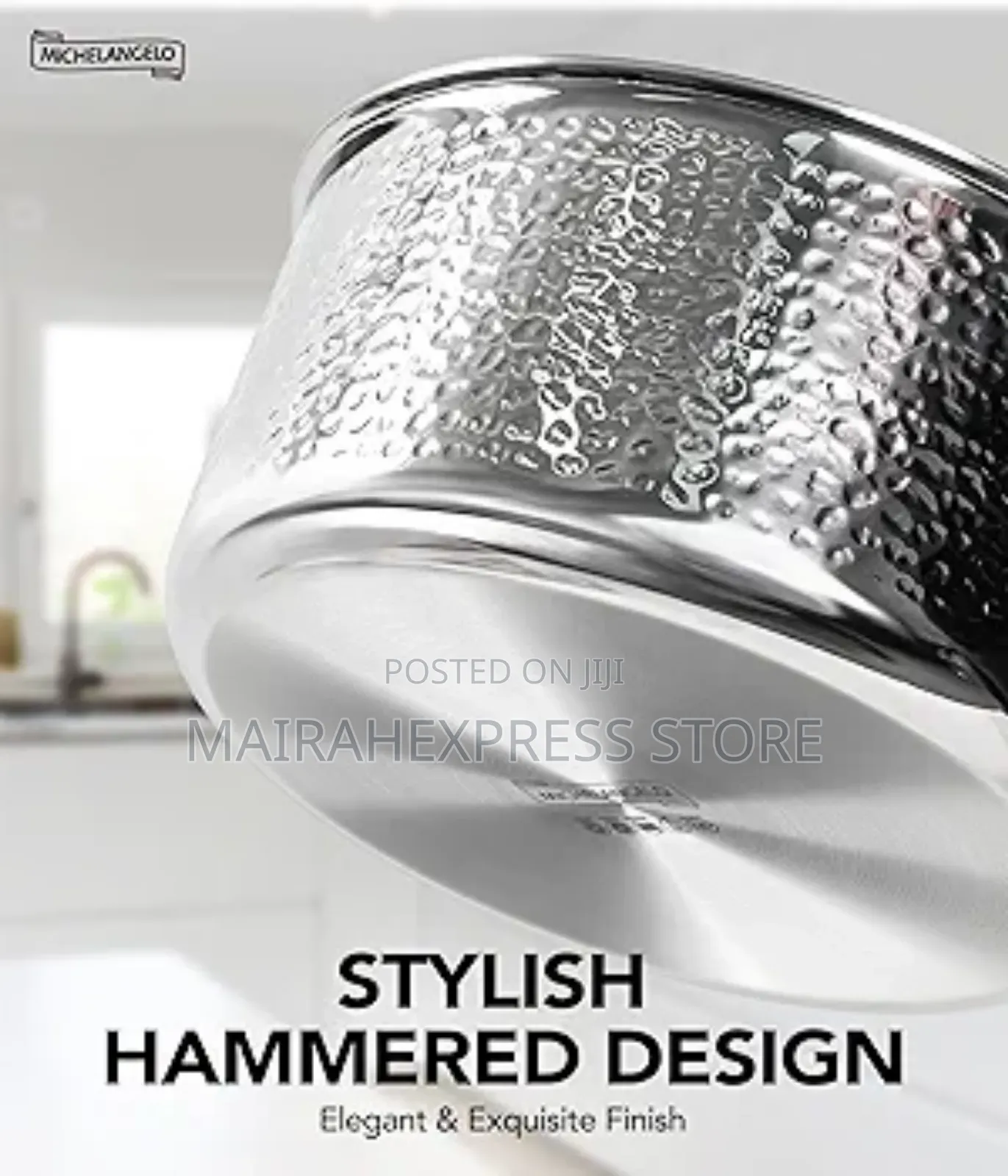Honeycomb Hammered Highest Quality Stainless Pot