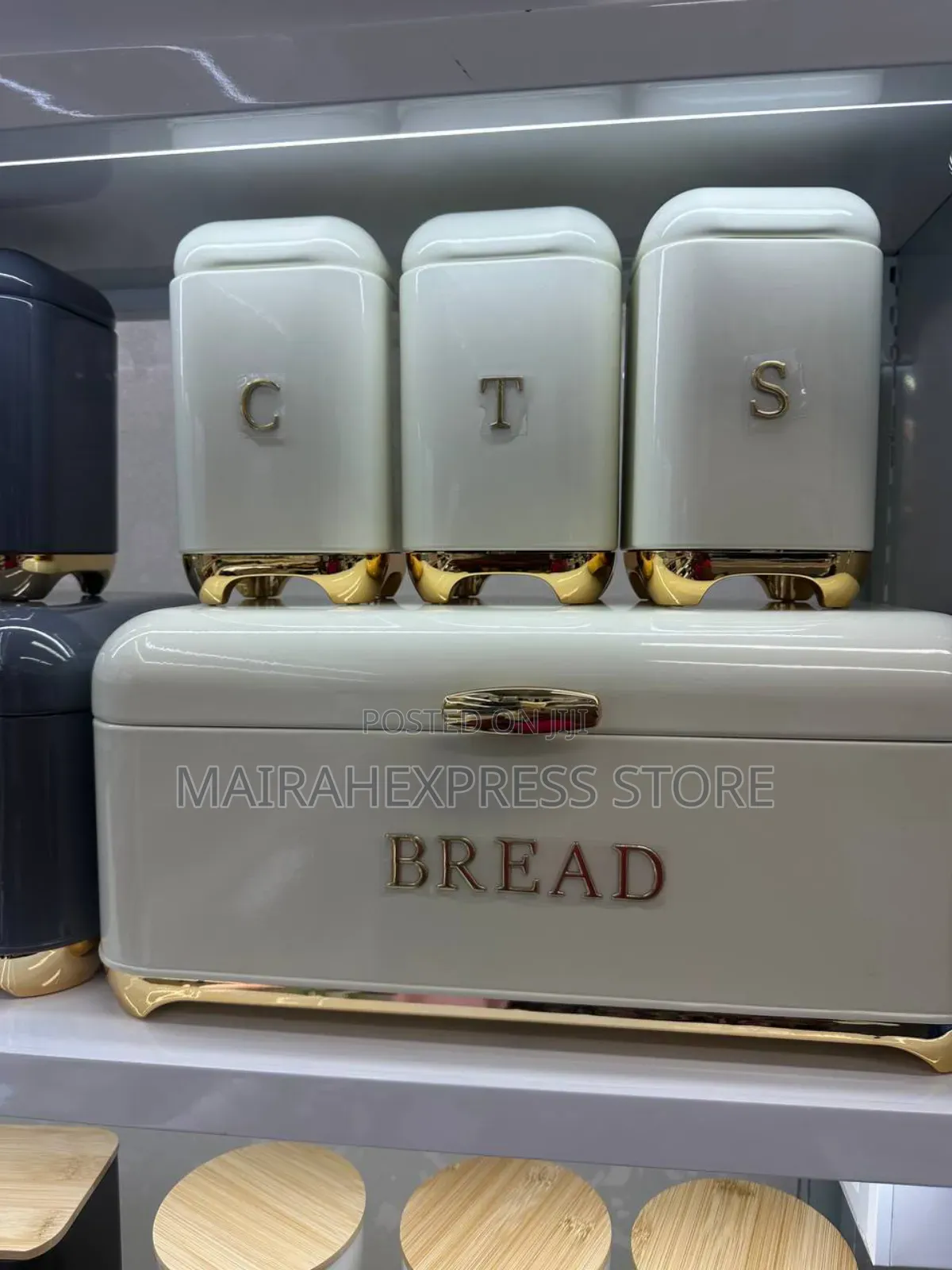 4 in 1 Bread Bin, Tea, Sugar and Coffee Set